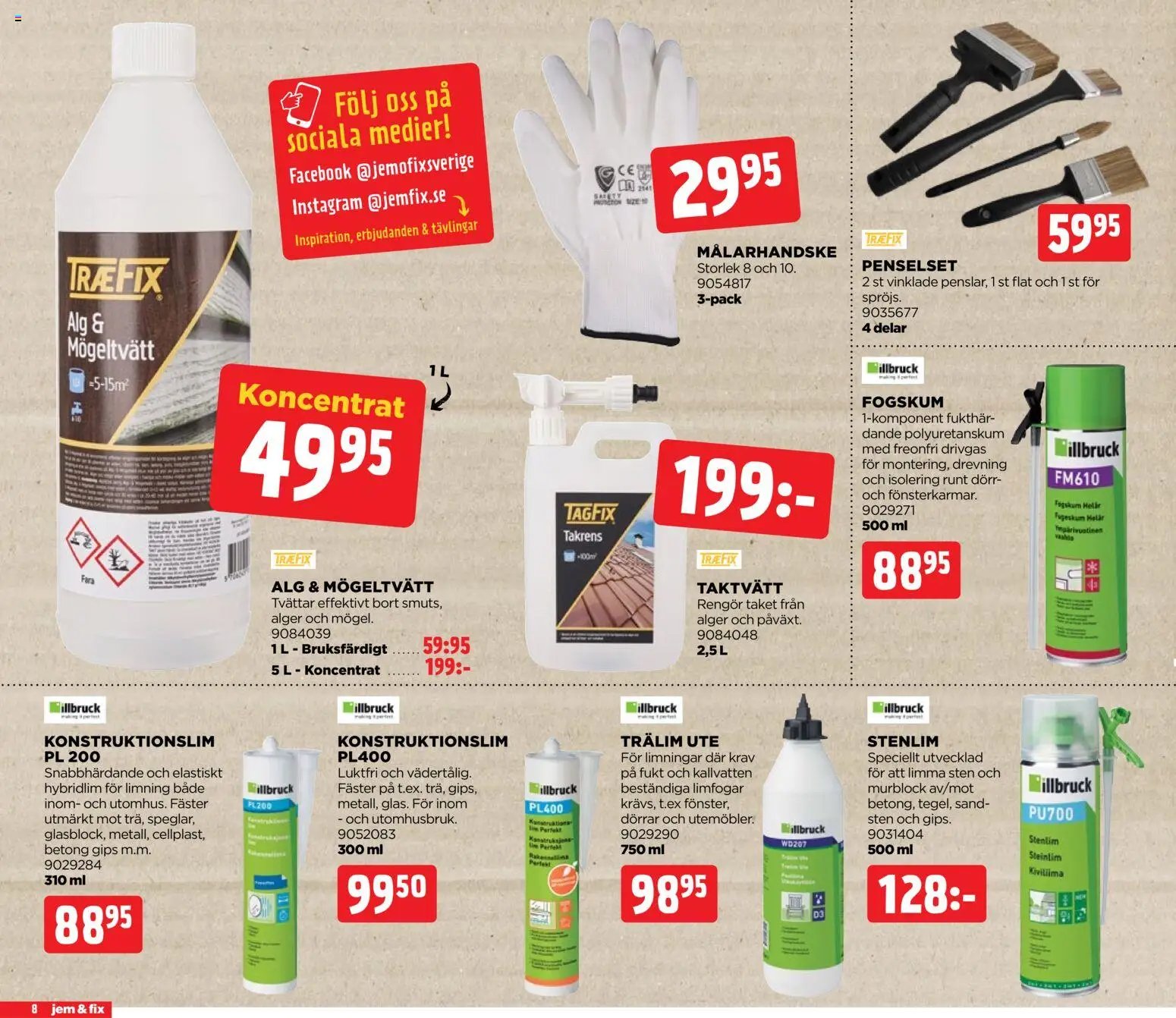 Jem & Fix erbjudanden
