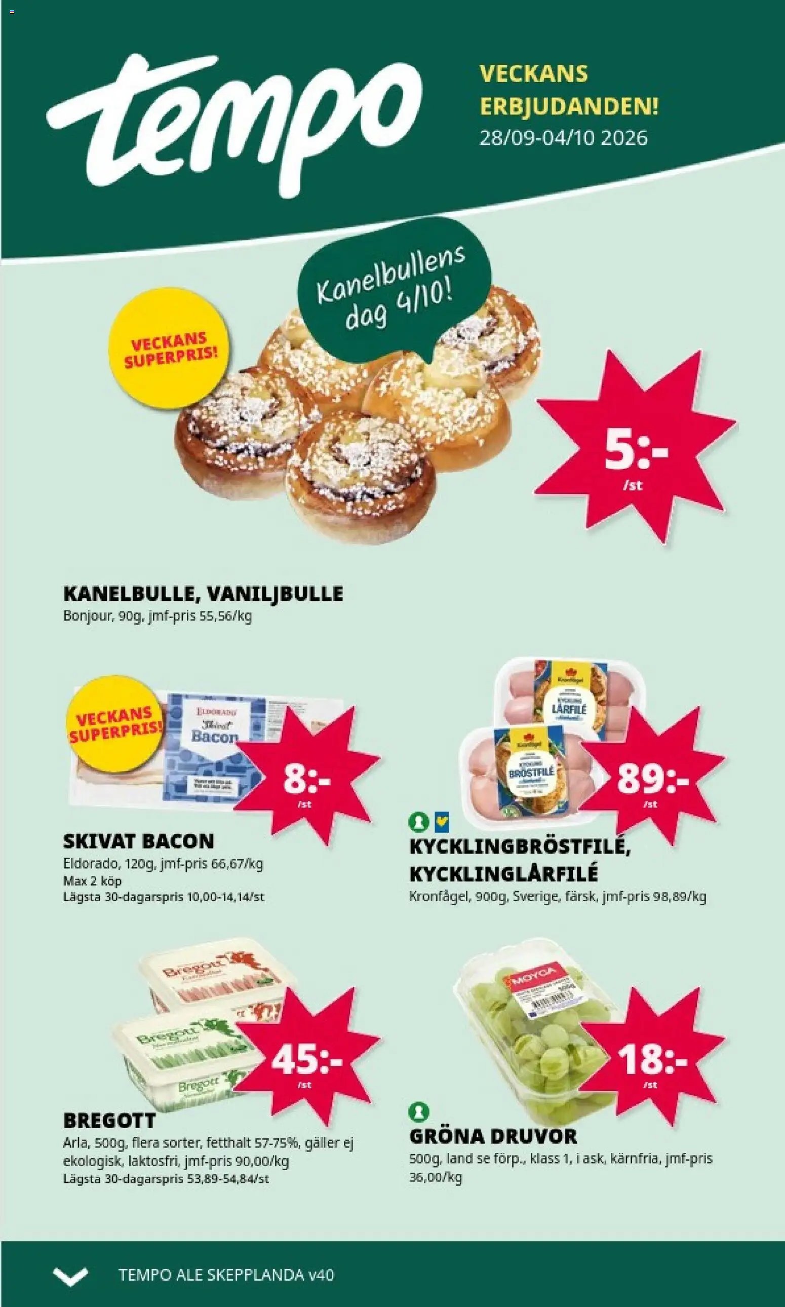 Tempo erbjudanden