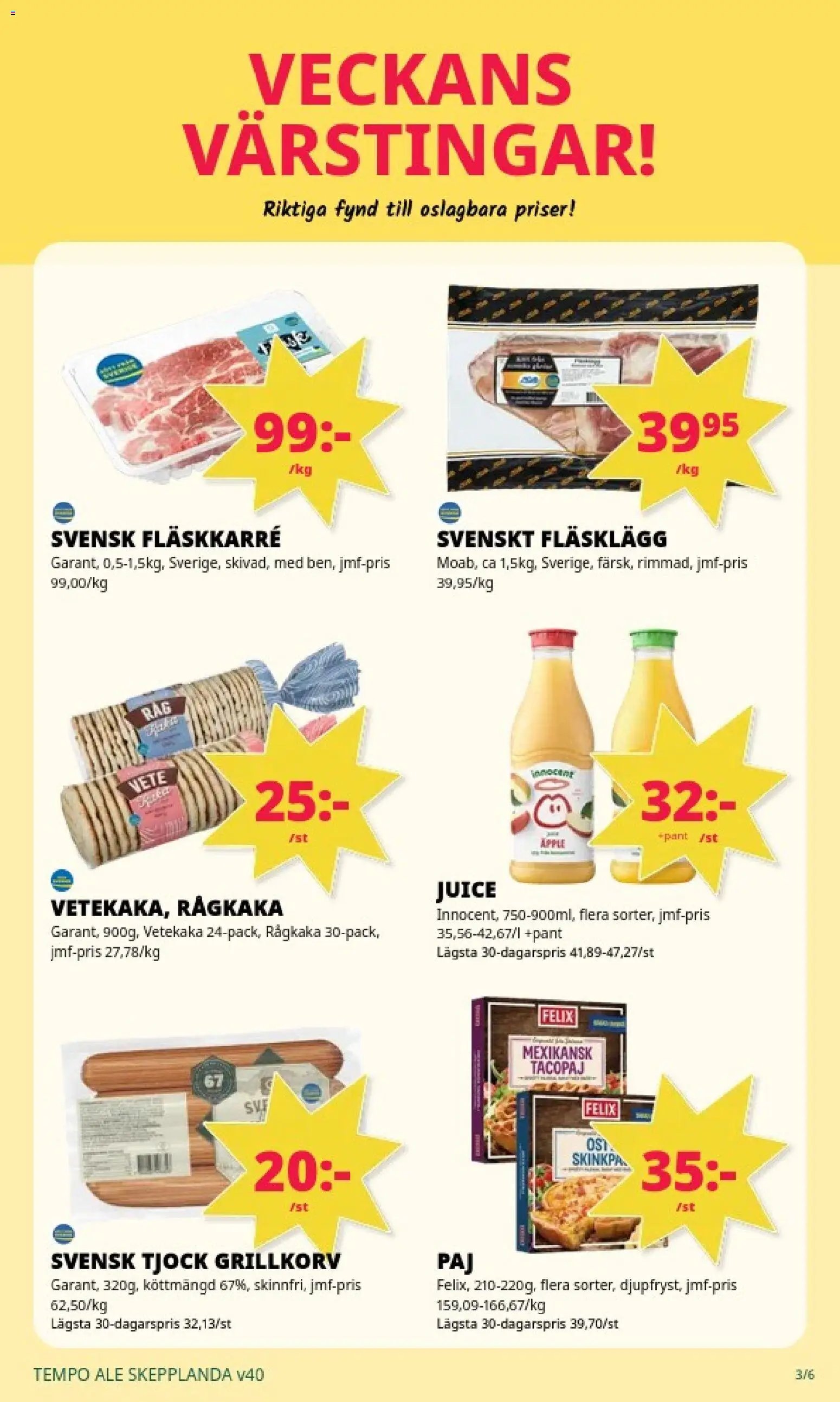 Tempo erbjudanden