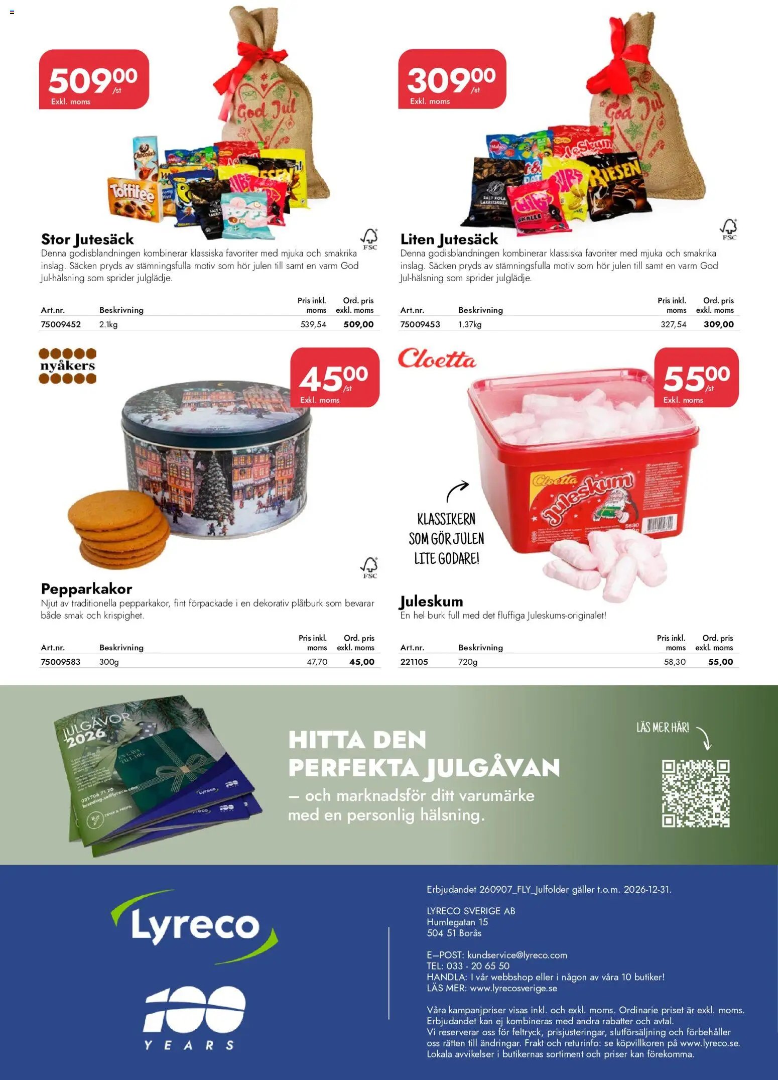 Lyreco erbjudanden julfolder