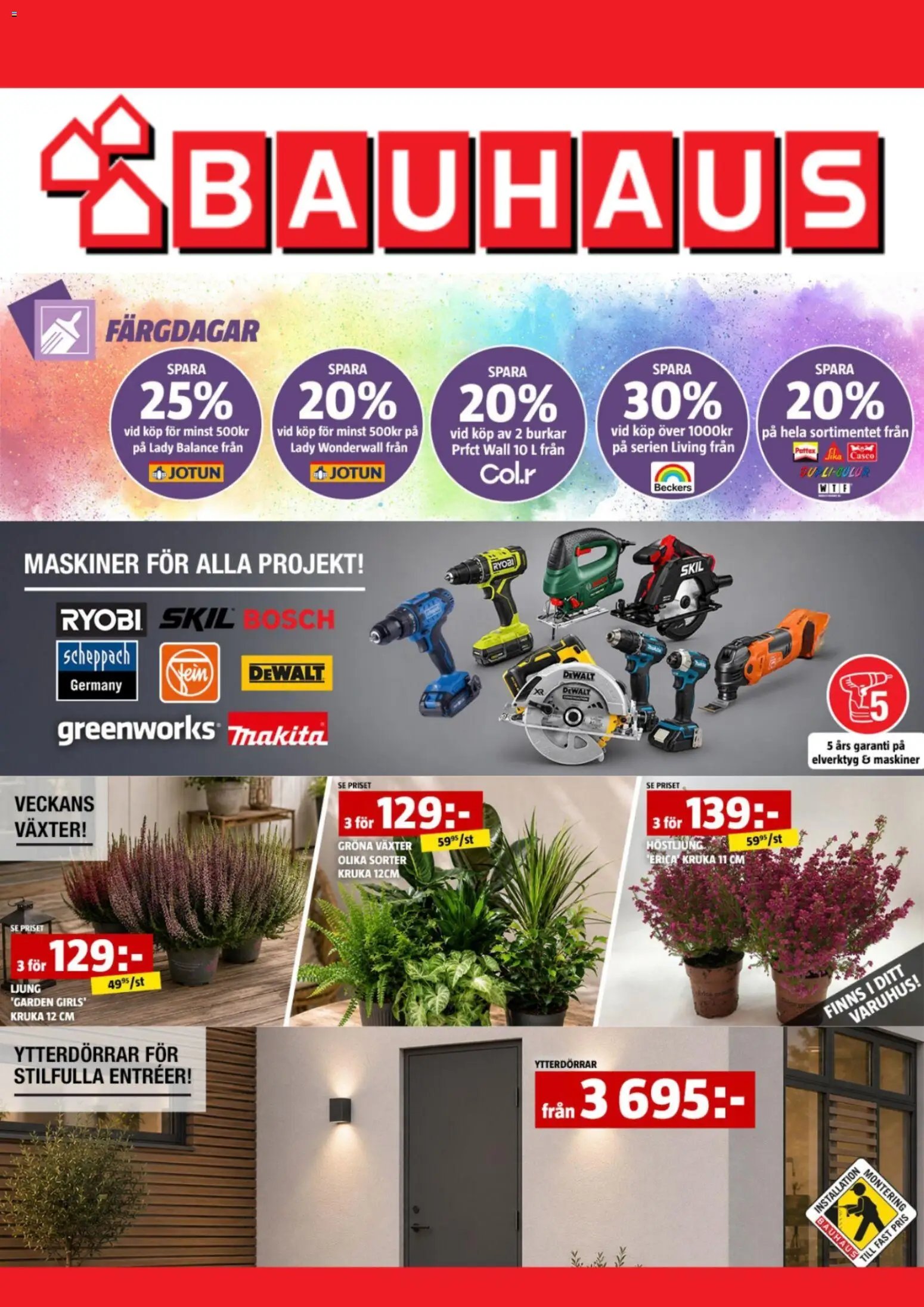 Bauhaus erbjudanden