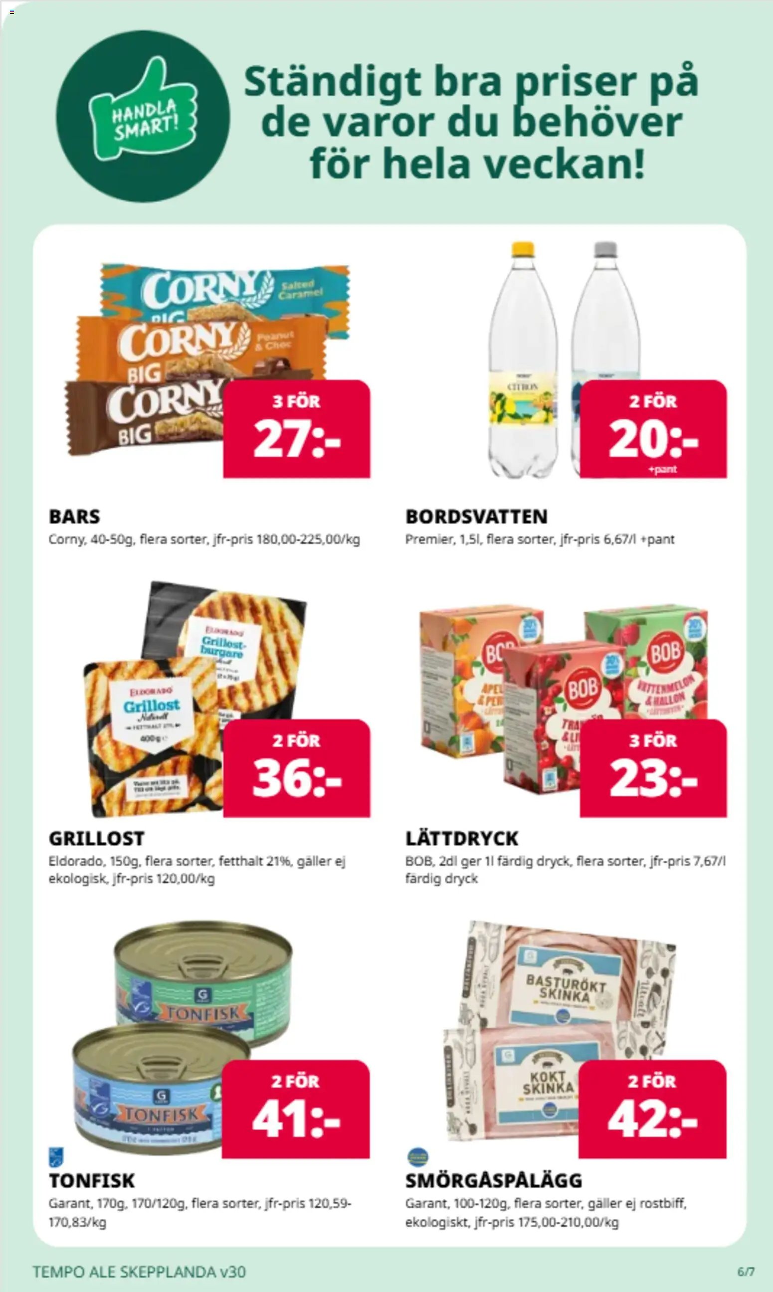 Tempo erbjudanden