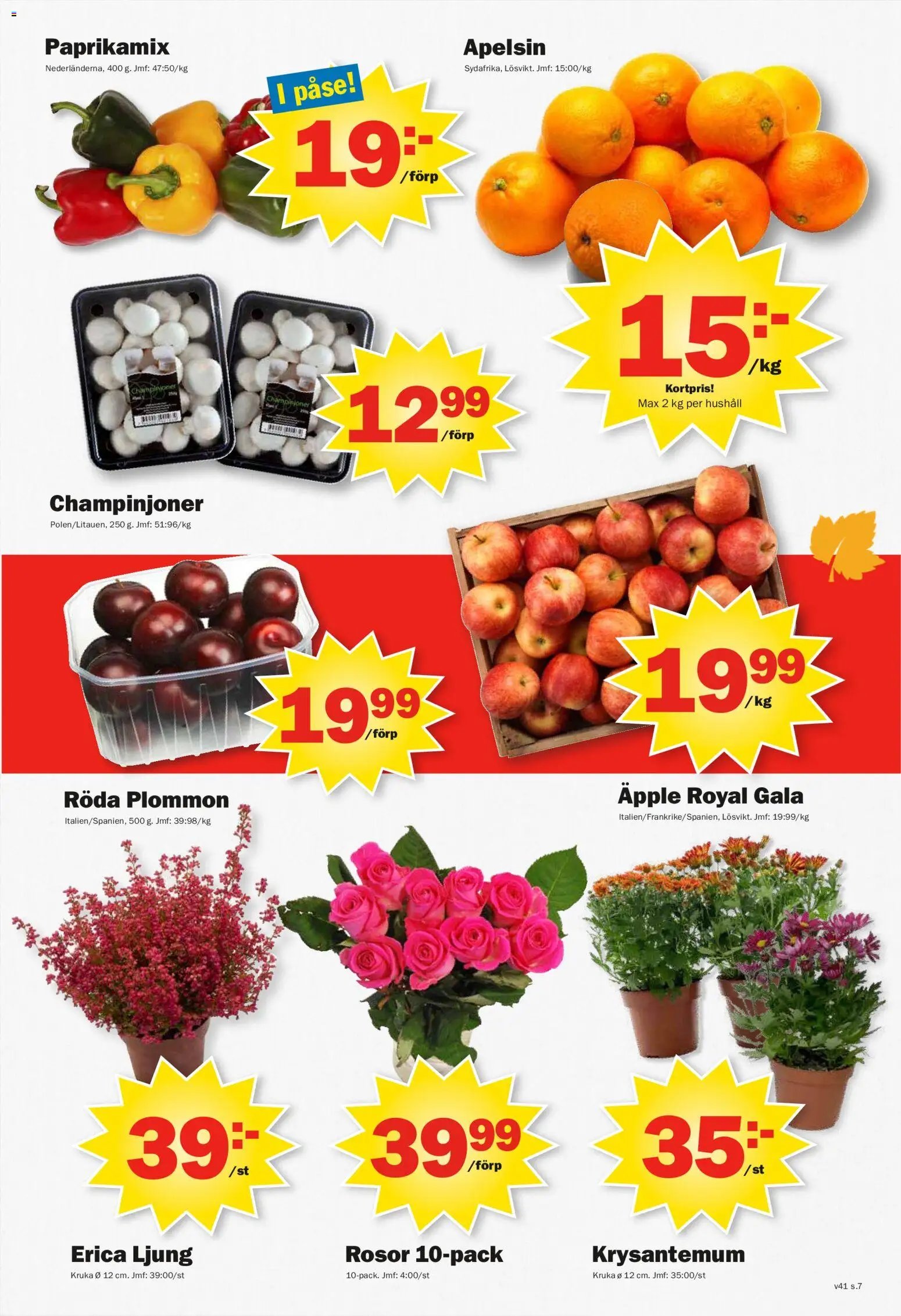 Pekås erbjudanden