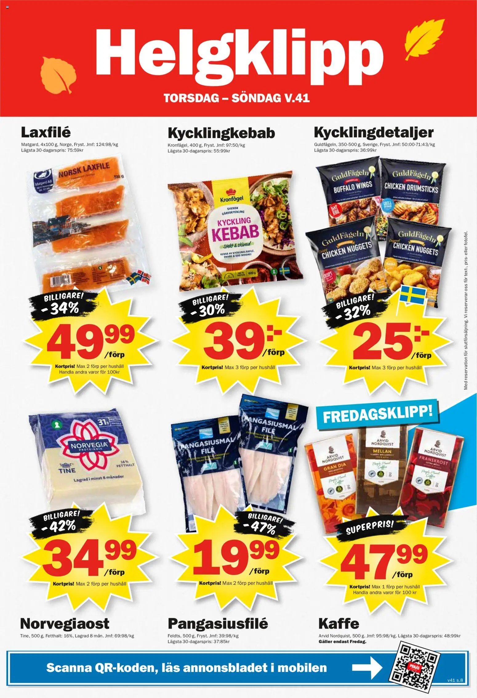 Pekås erbjudanden