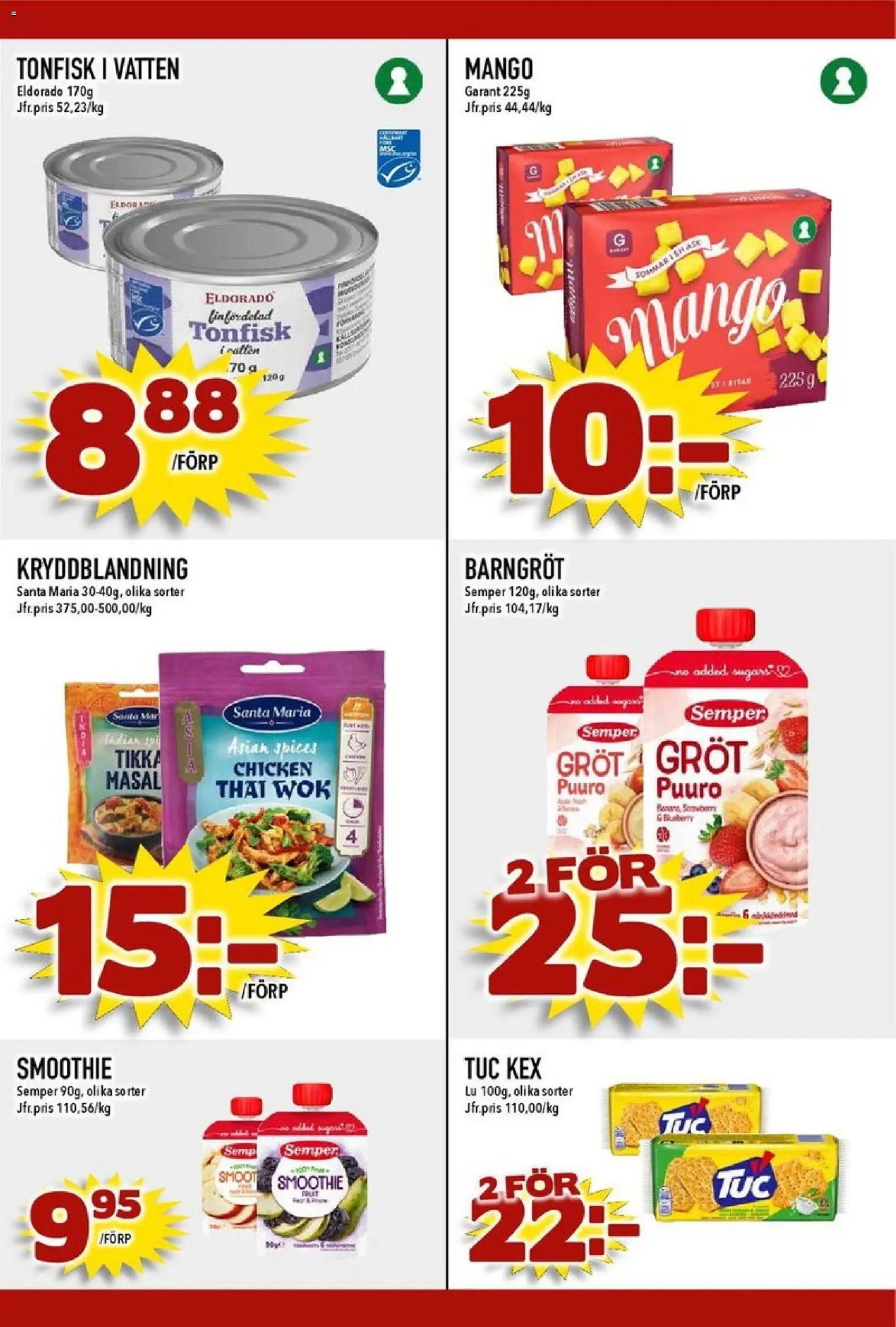 Matdax erbjudanden