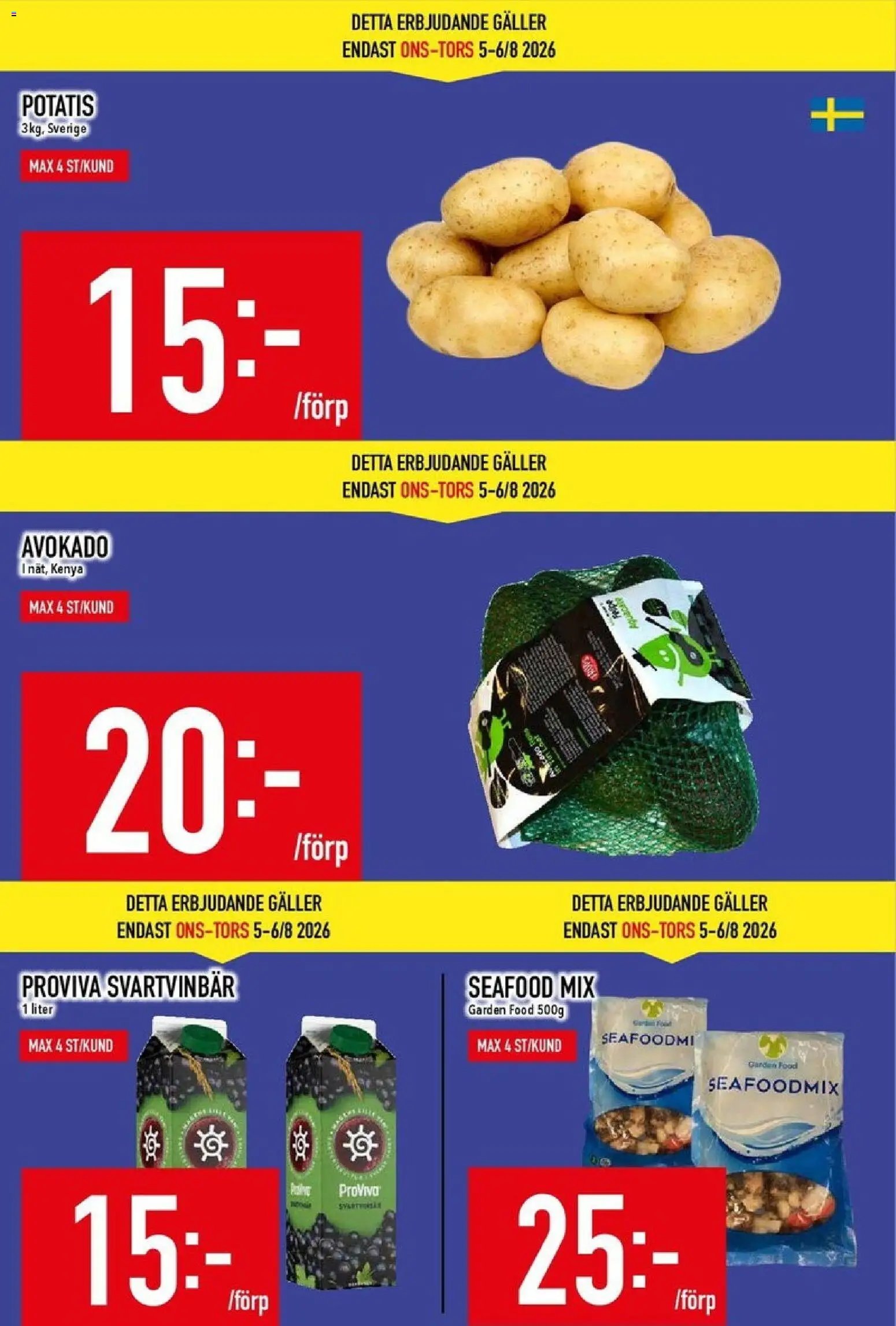 Matdax erbjudanden