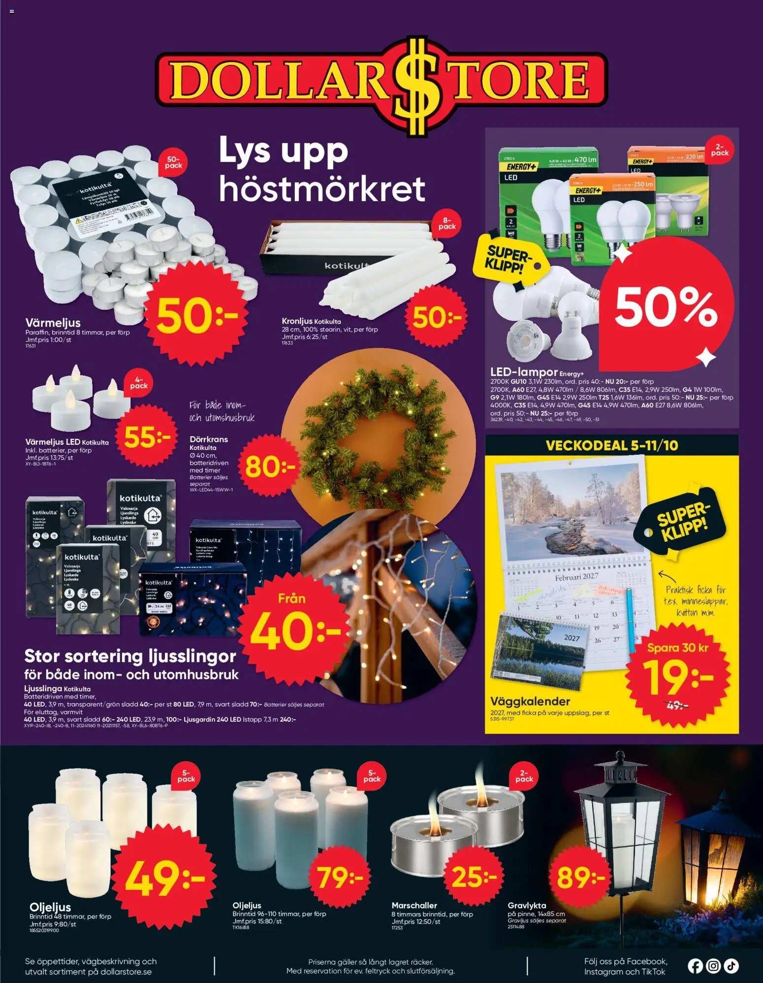 Dollar Store erbjudanden