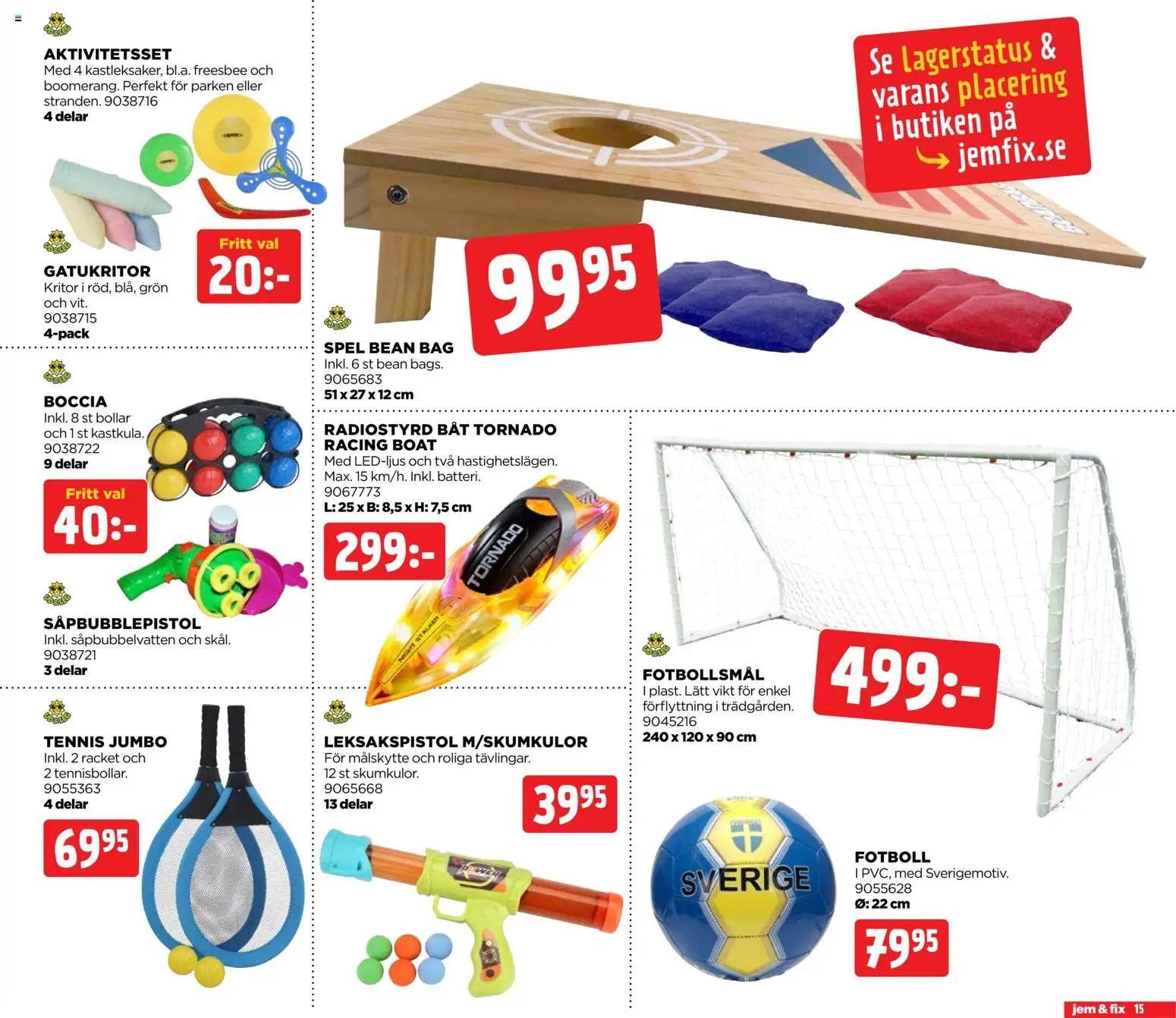 Jem & Fix erbjudanden
