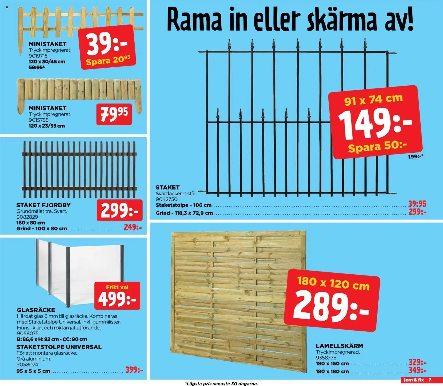 Jem & Fix erbjudanden
