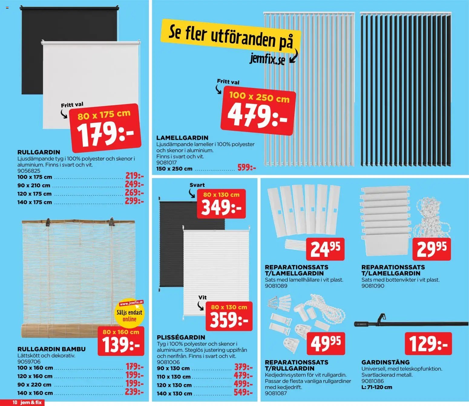 Jem & Fix erbjudanden