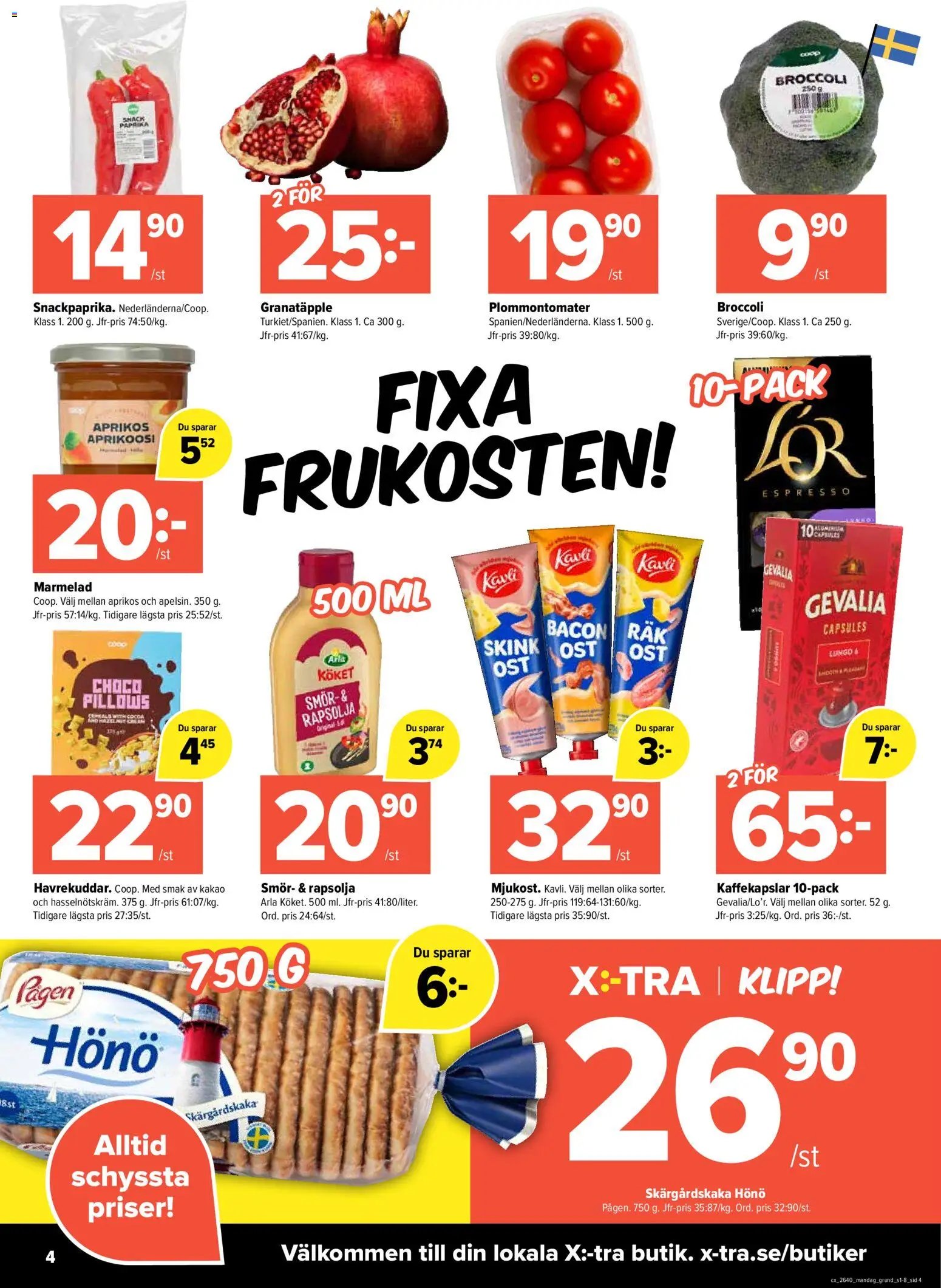 Coop X:-TRA erbjudanden