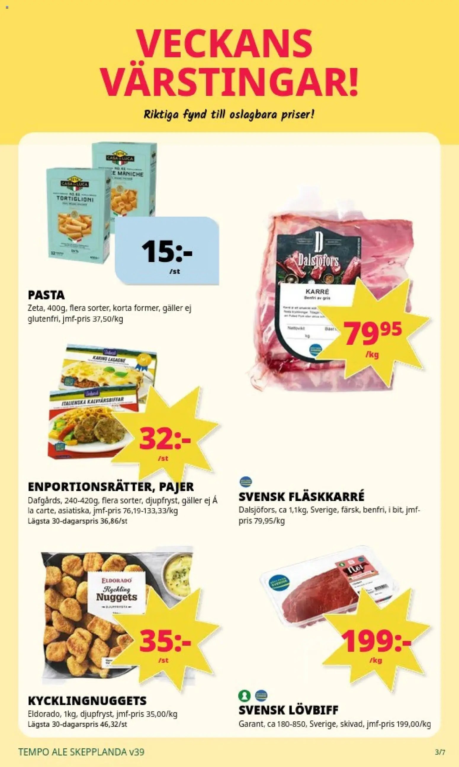 Tempo erbjudanden