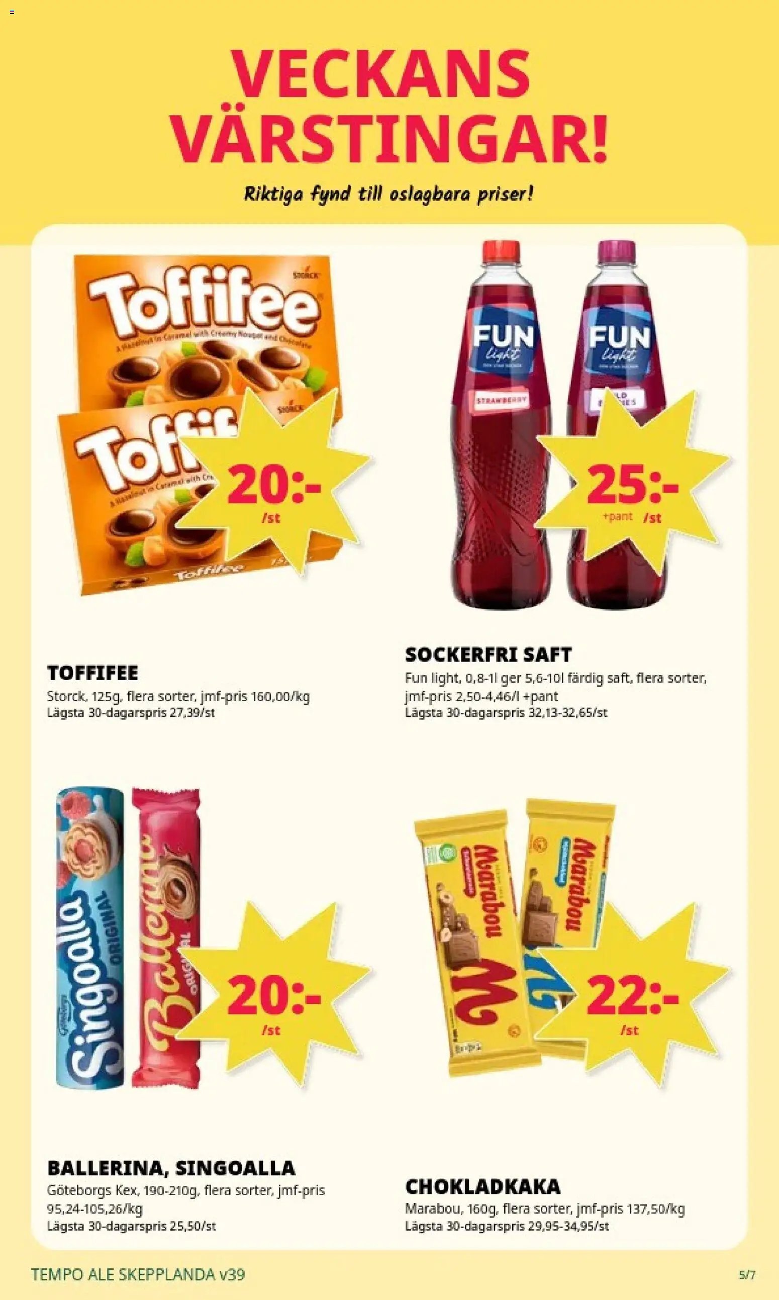 Tempo erbjudanden