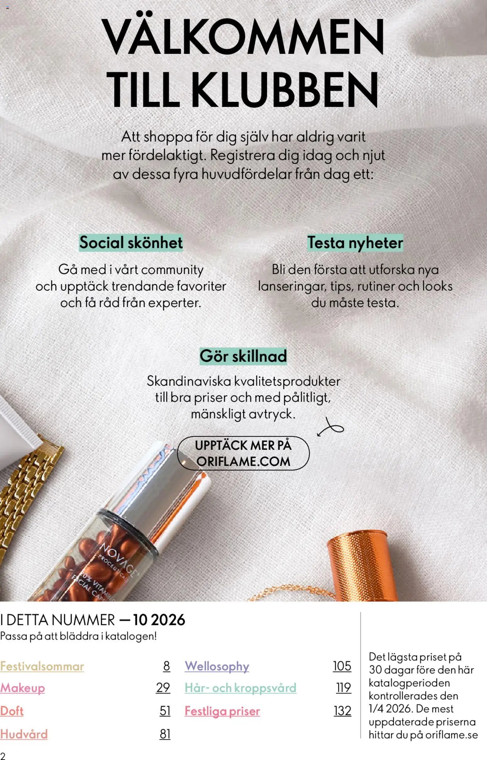 Oriflame erbjudanden 10/26