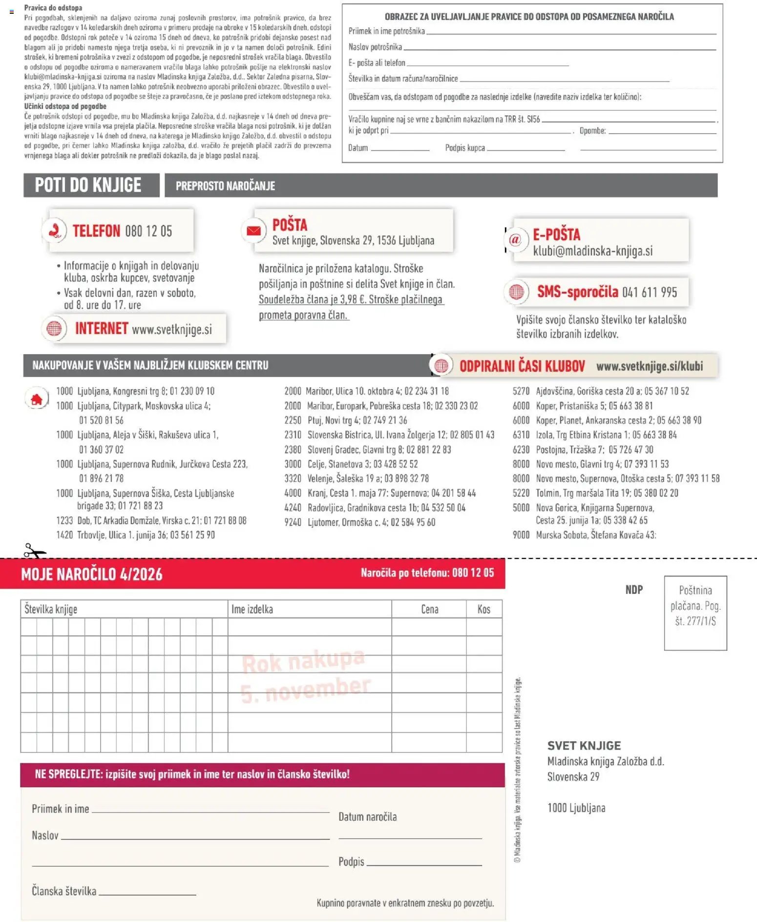 Svet knjige katalog