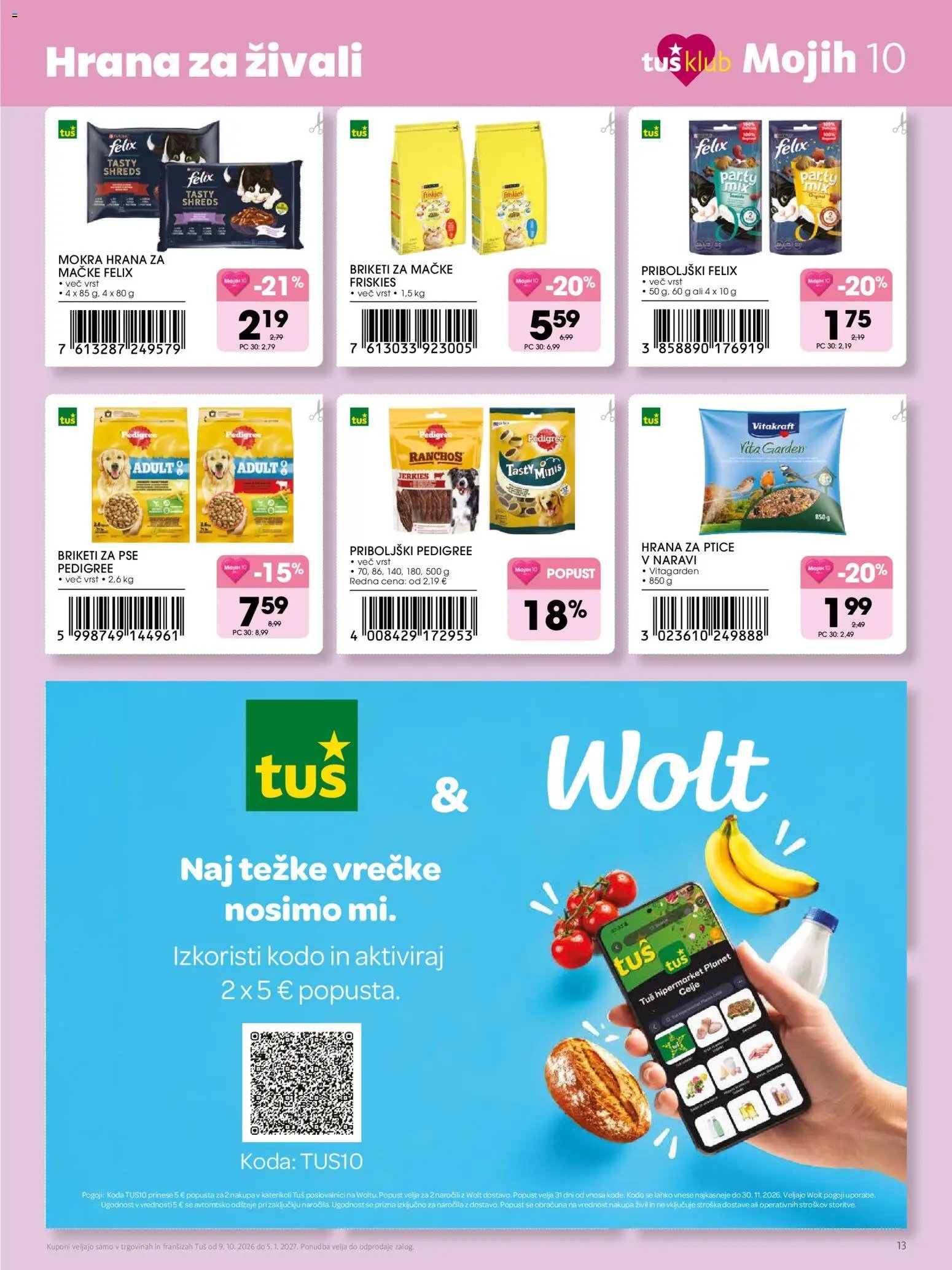 Tuš - Izberi 10 izdelkov invsak dan prihrani