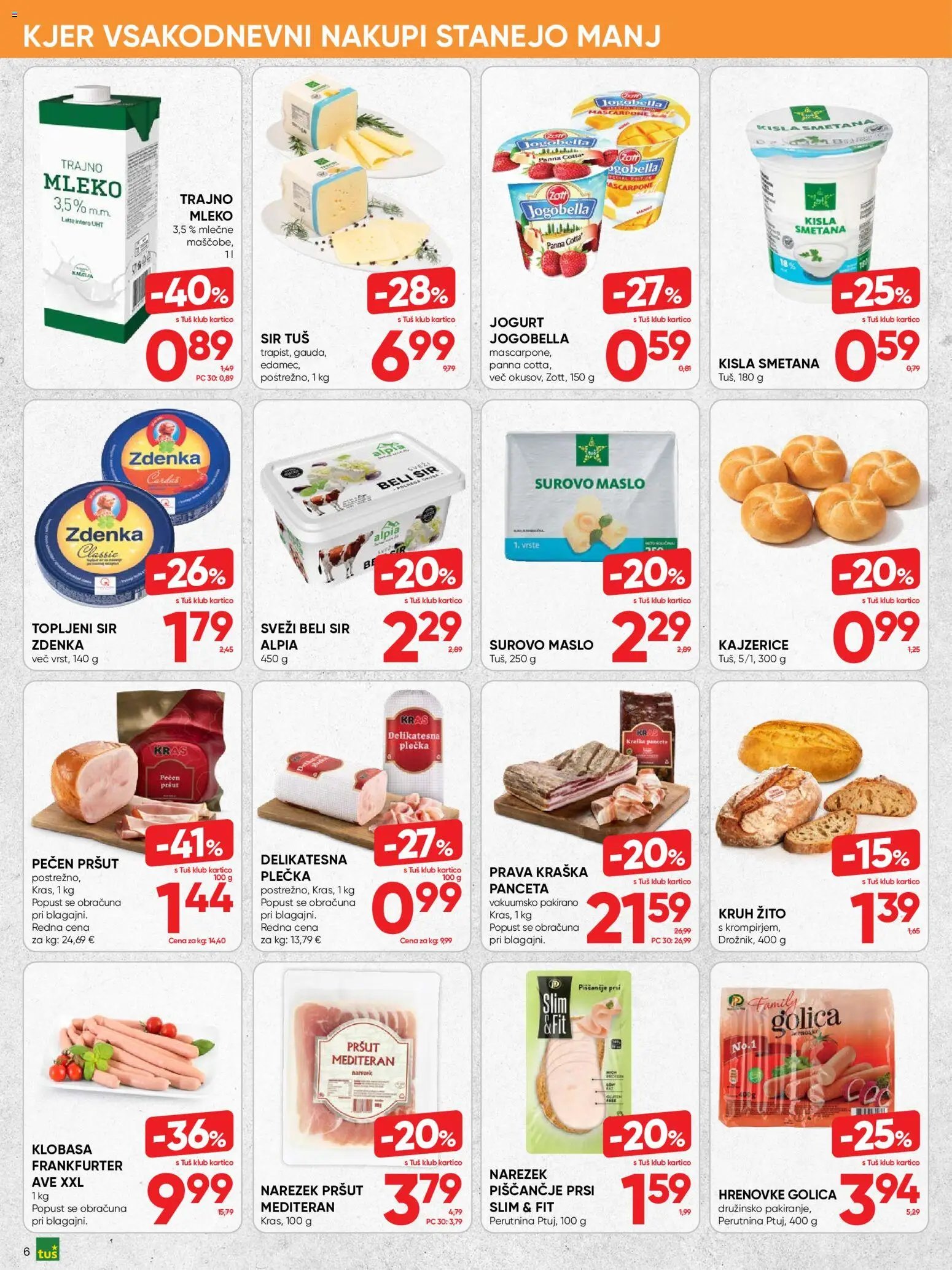 Tuš katalog