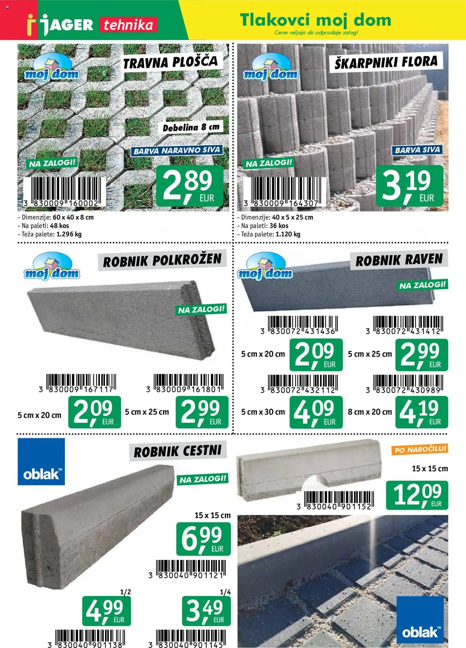 Jager katalog tlakovcev
