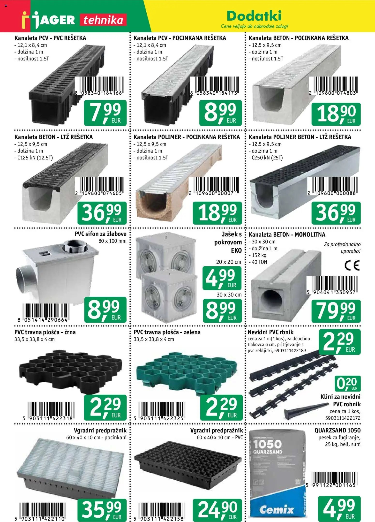 Jager katalog tlakovcev