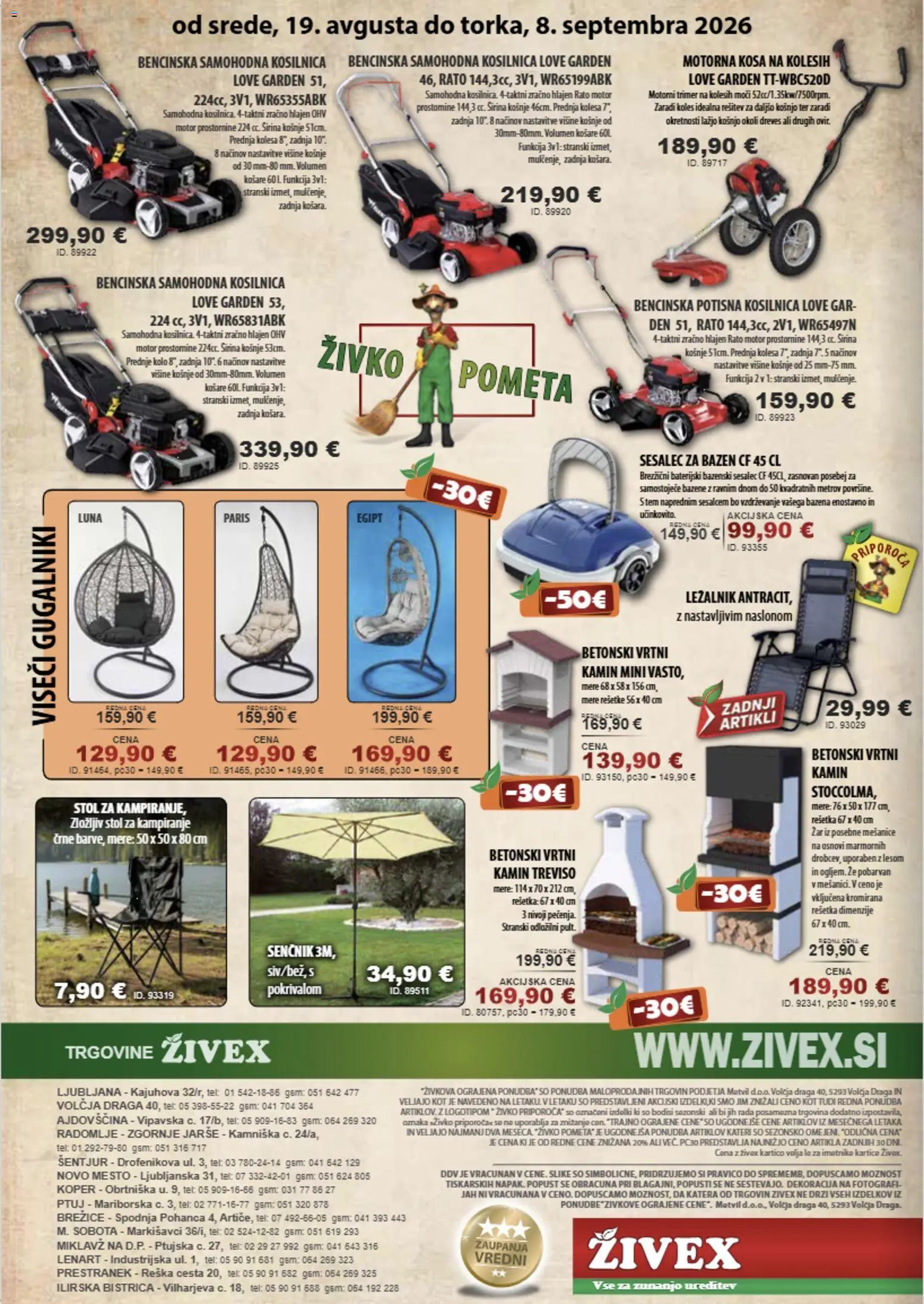Živex katalog