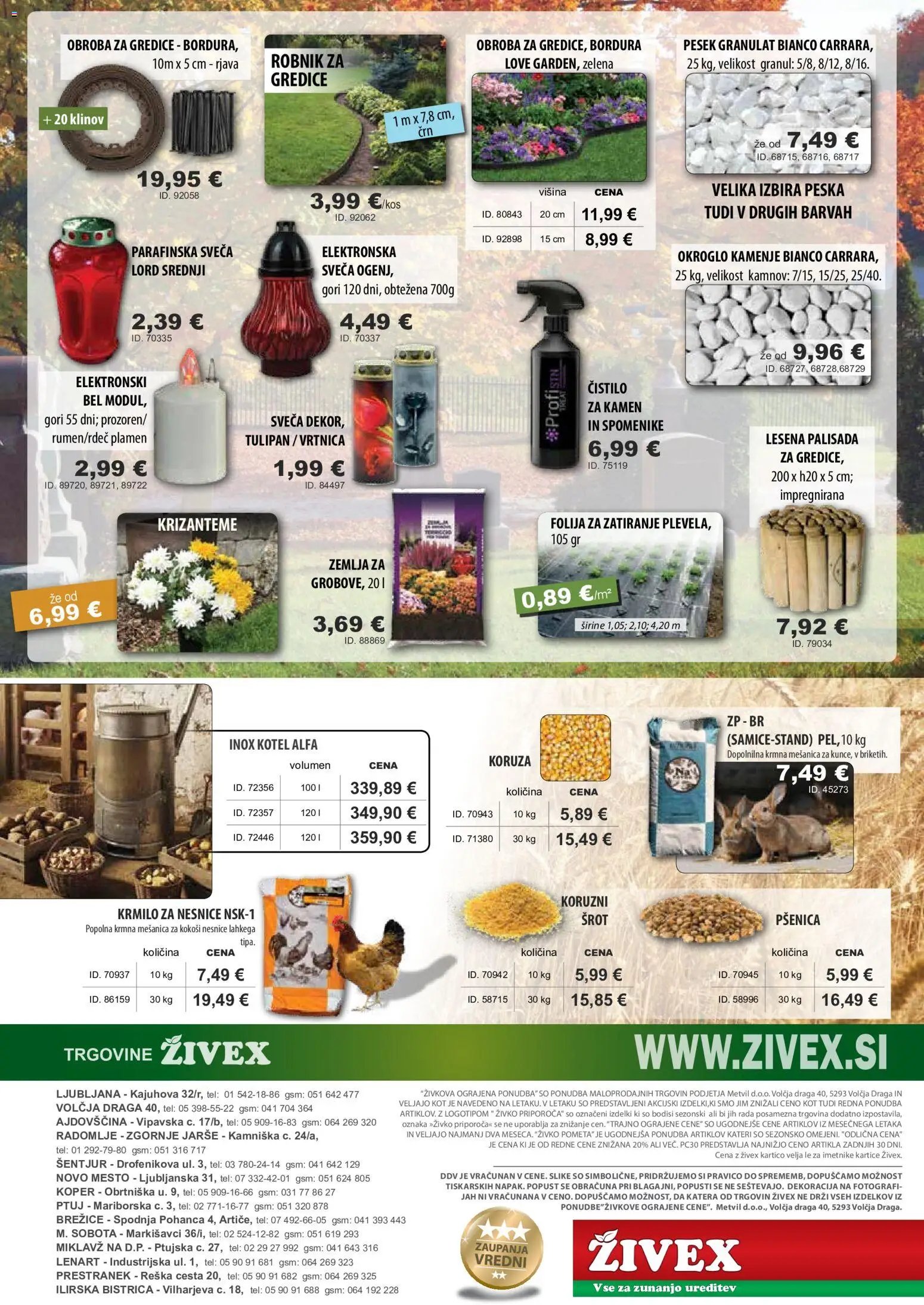 Živex katalog