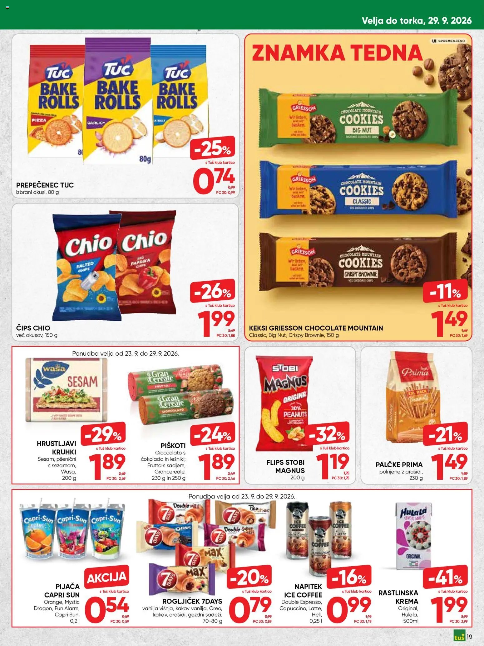 Tuš katalog