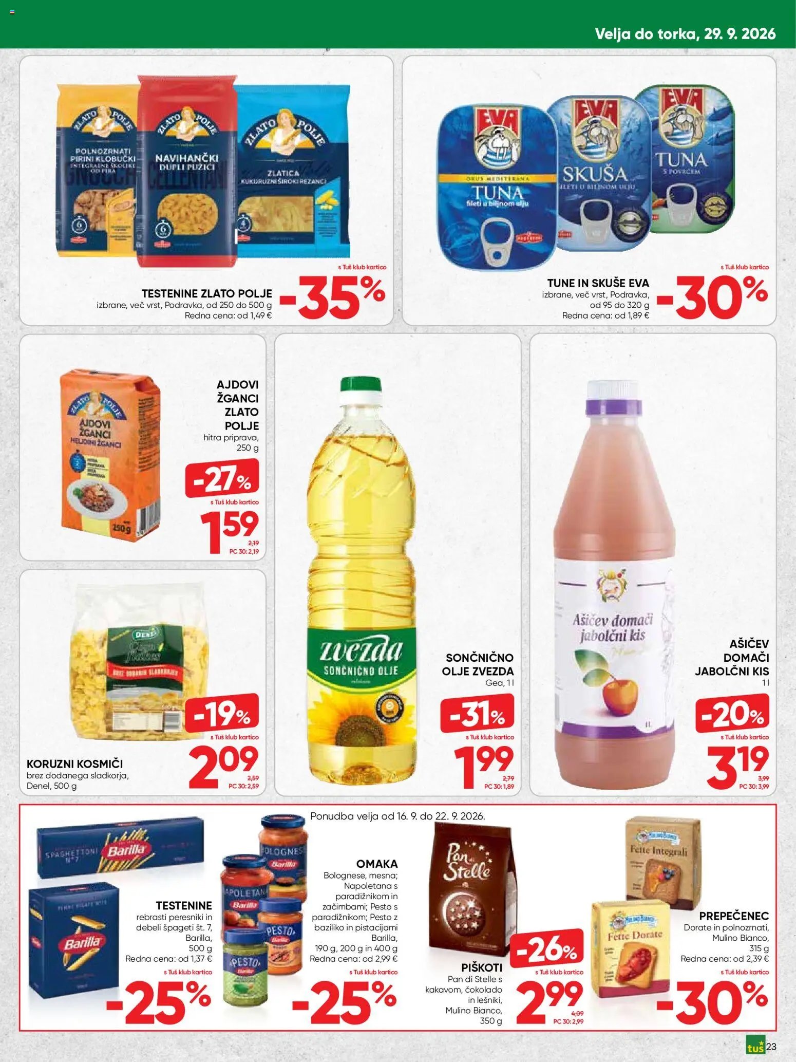 Tuš katalog