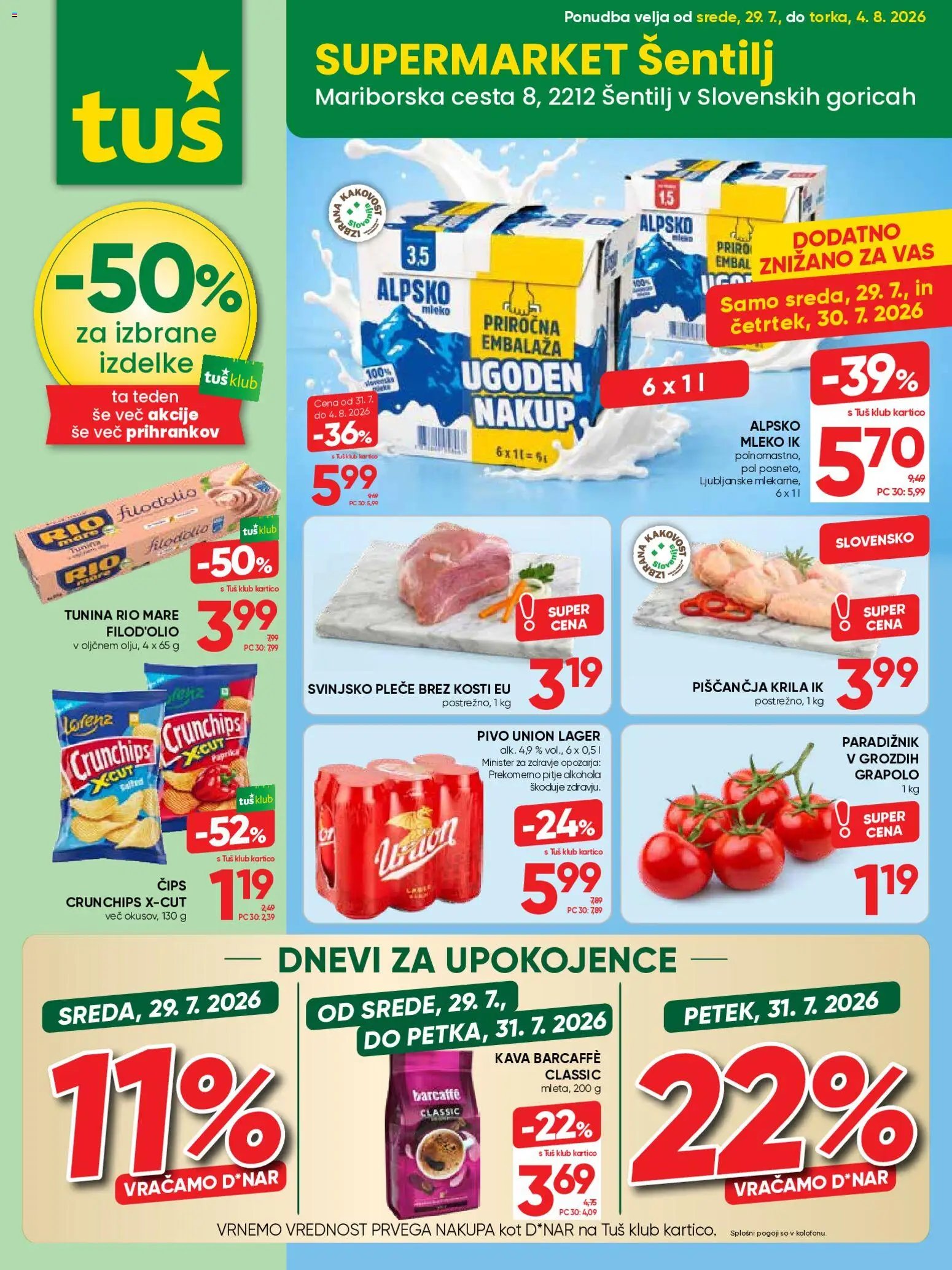 Tuš katalog