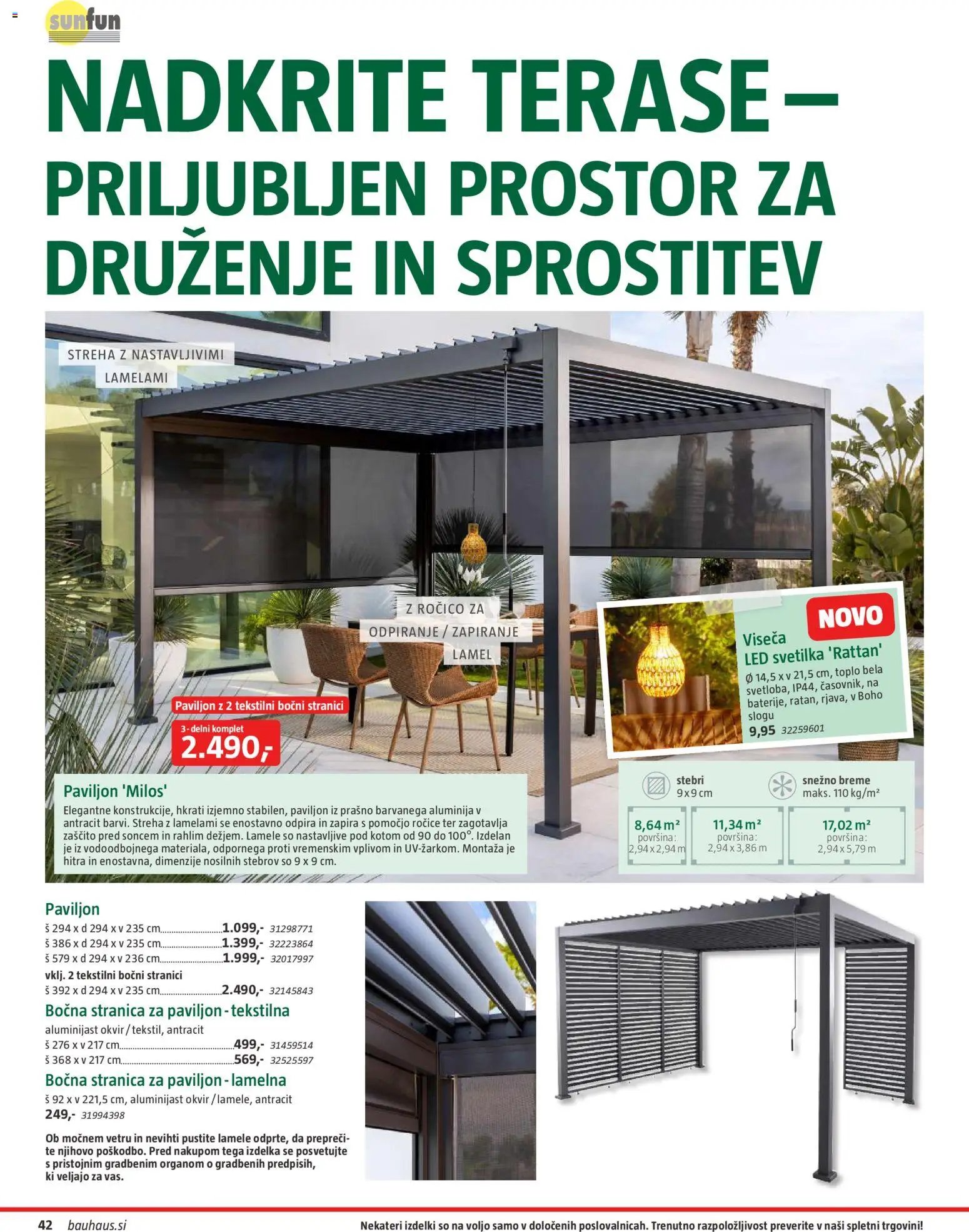 Bauhaus Vrtno pohištvo 2026