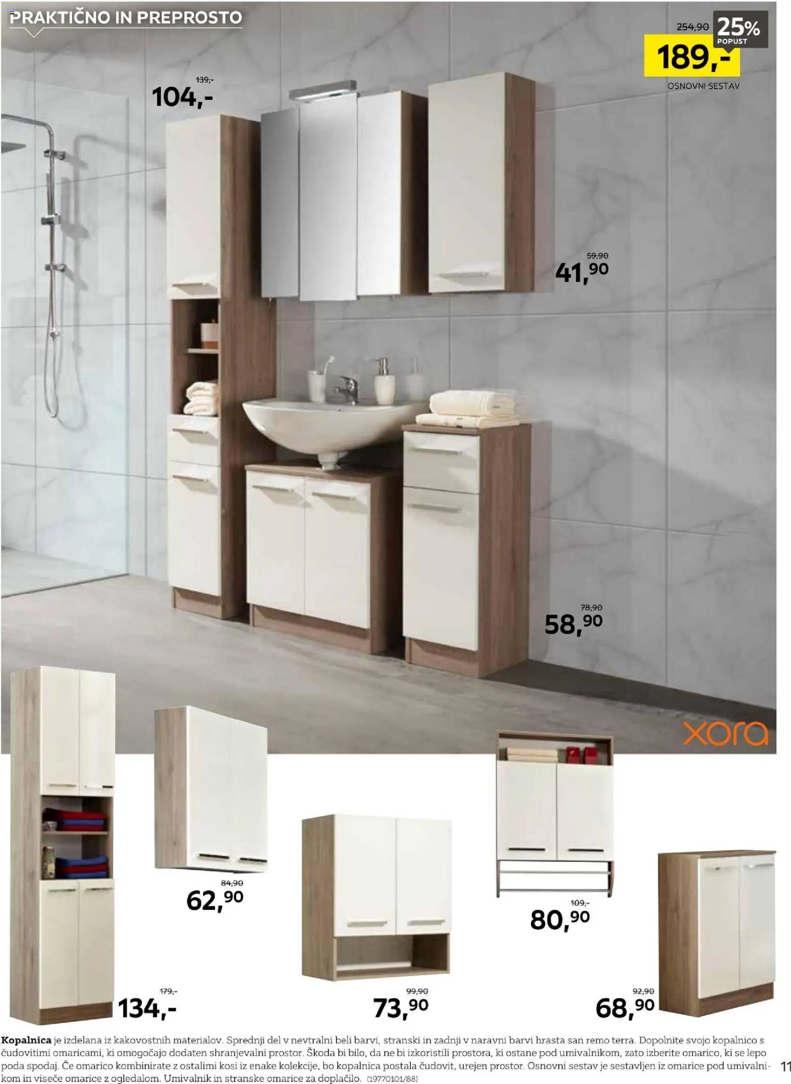 XXXL Lesnina katalog nova kopalnica še pred zimo