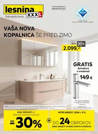 XXXL Lesnina katalog nova kopalnica še pred zimo