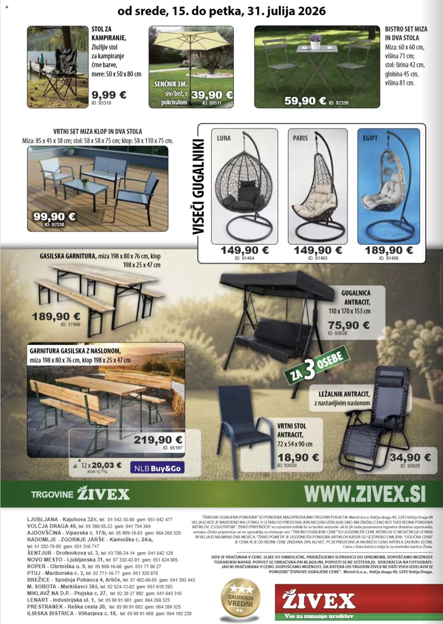 Živex katalog