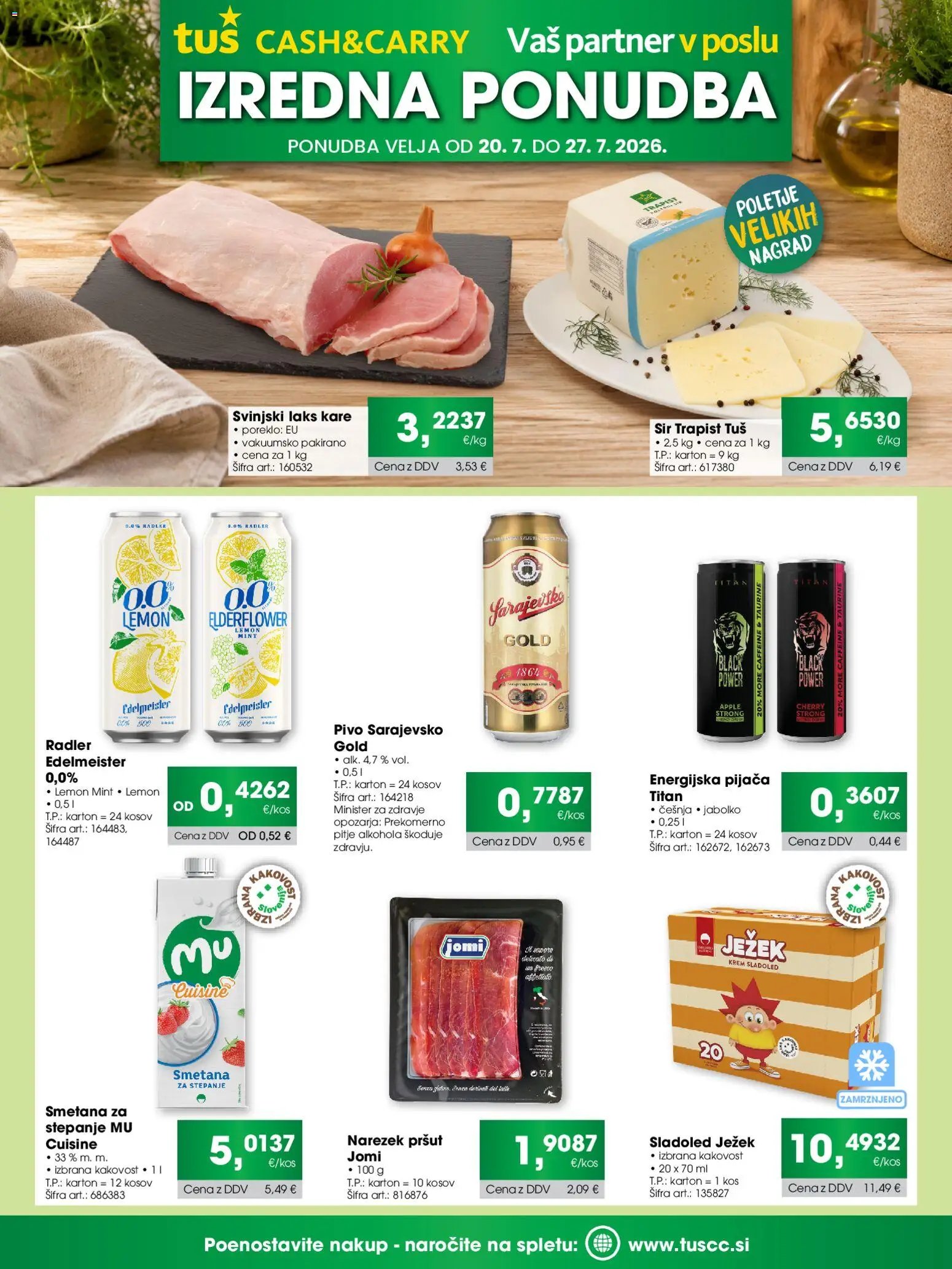 Tuš katalog cash&carry izderna ponudba