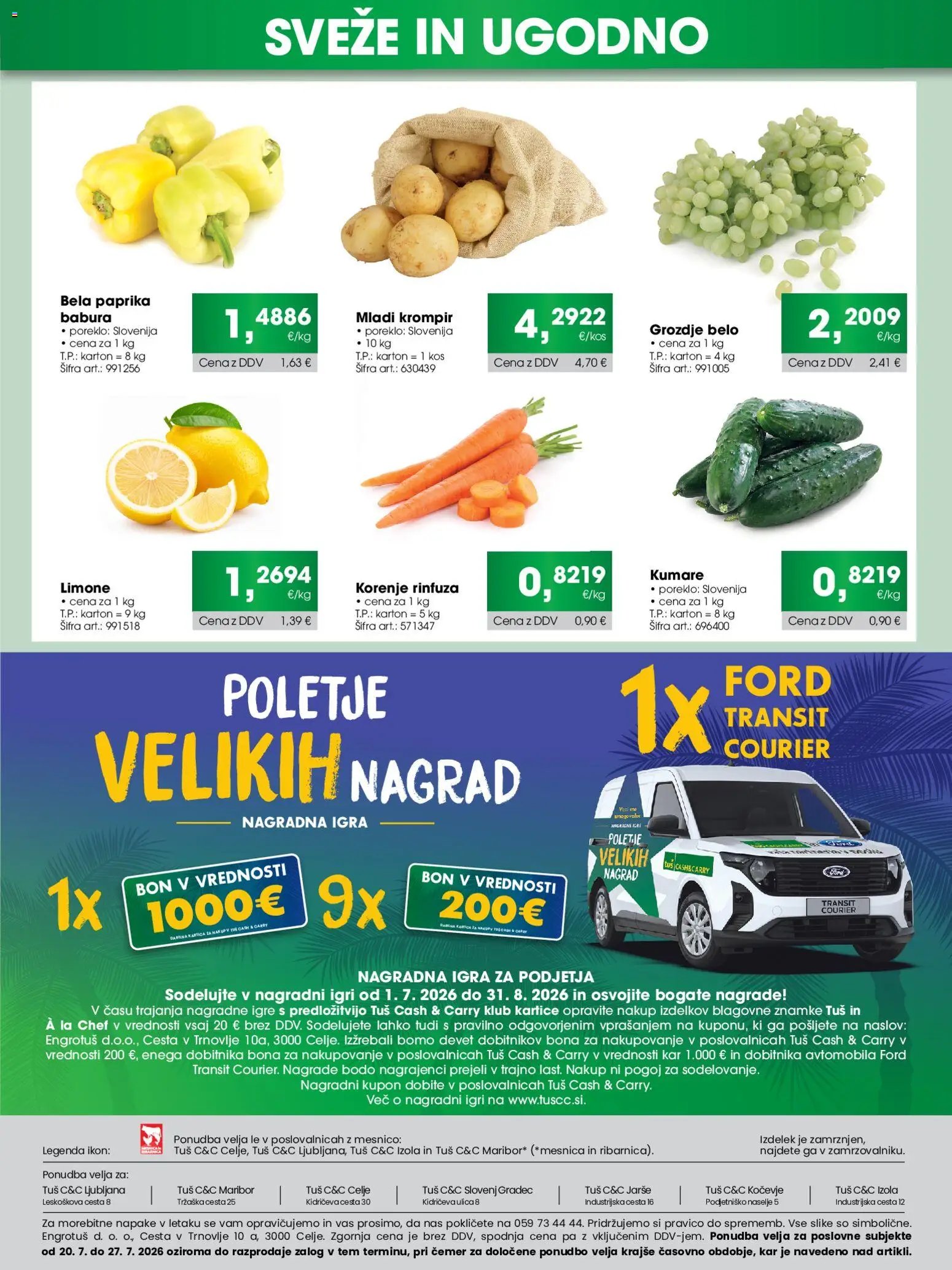 Tuš katalog cash&carry izderna ponudba