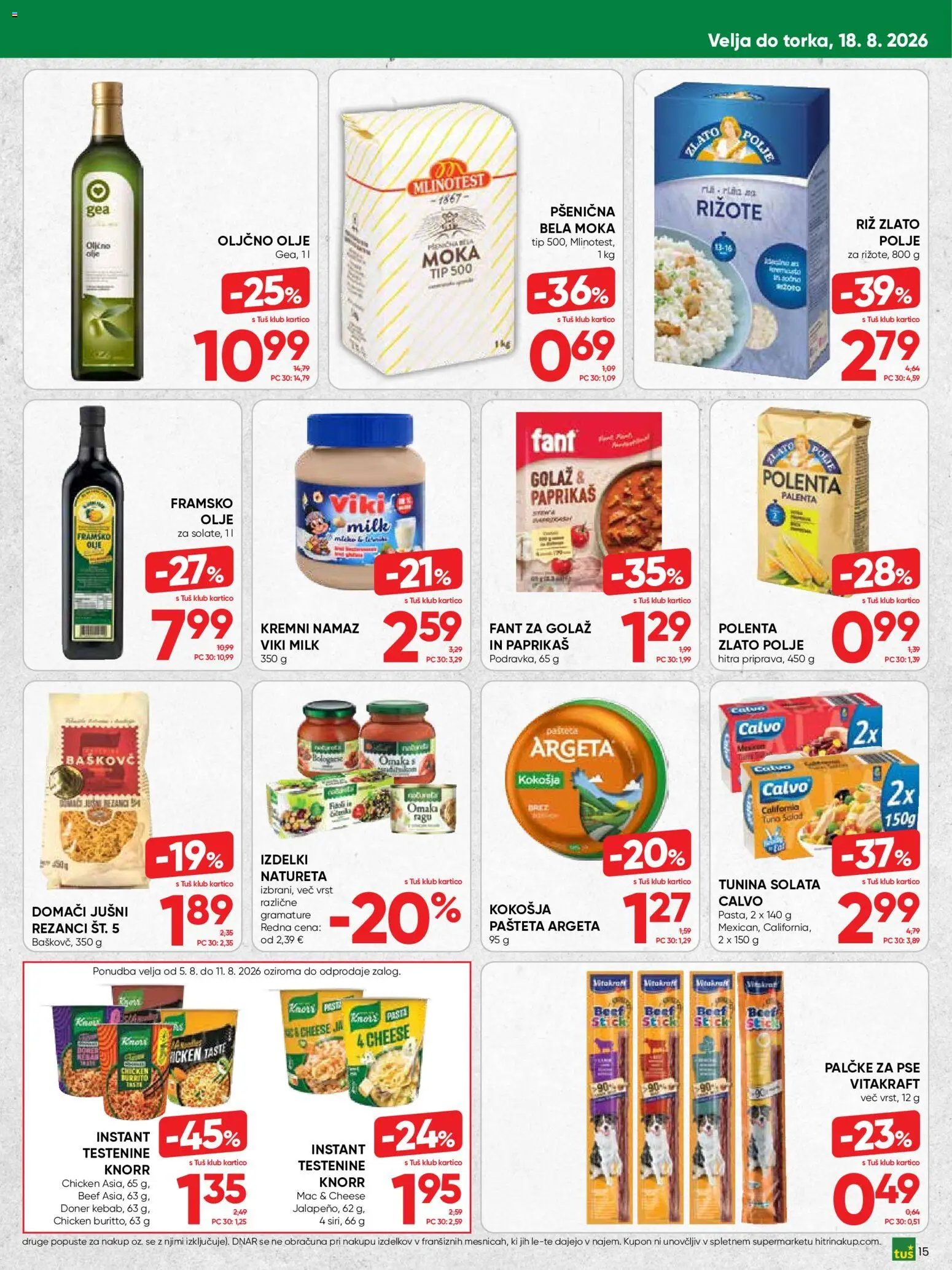Tuš katalog