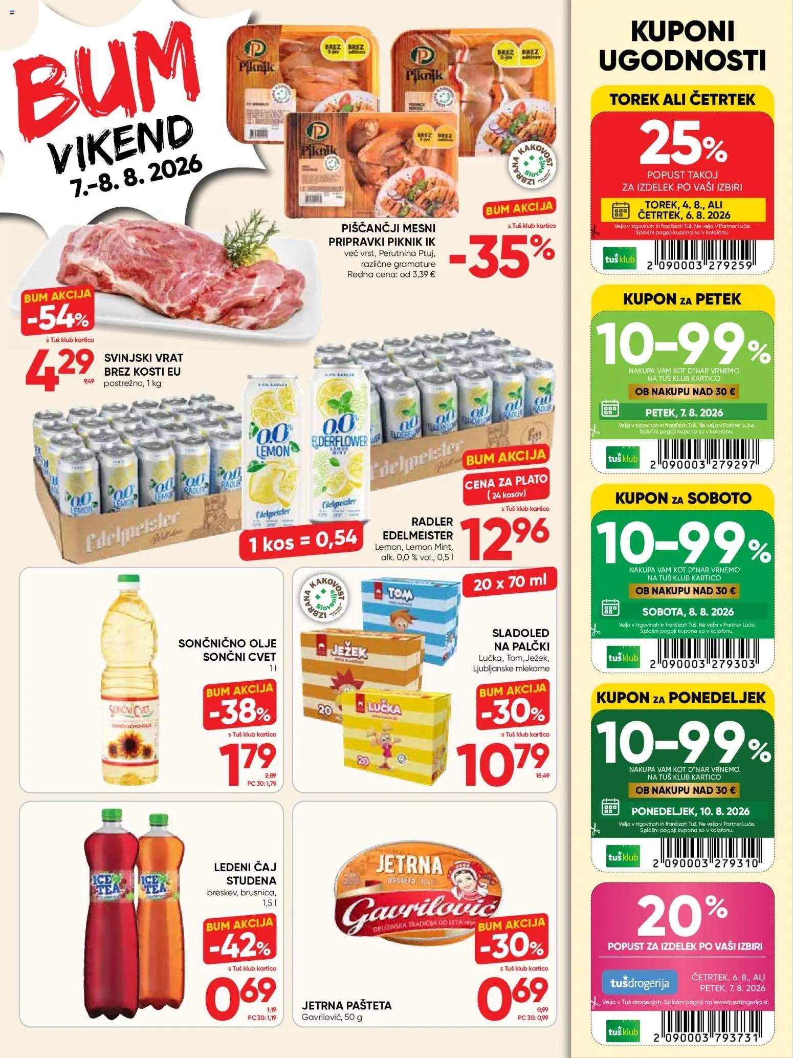 Tuš katalog