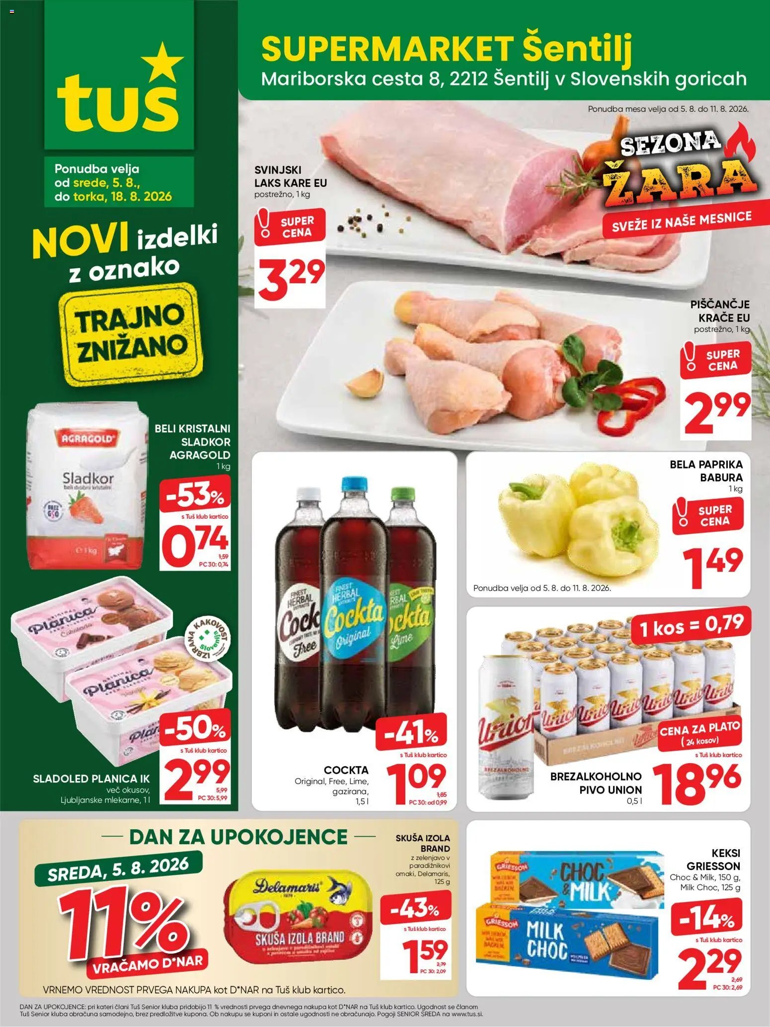 Tuš katalog