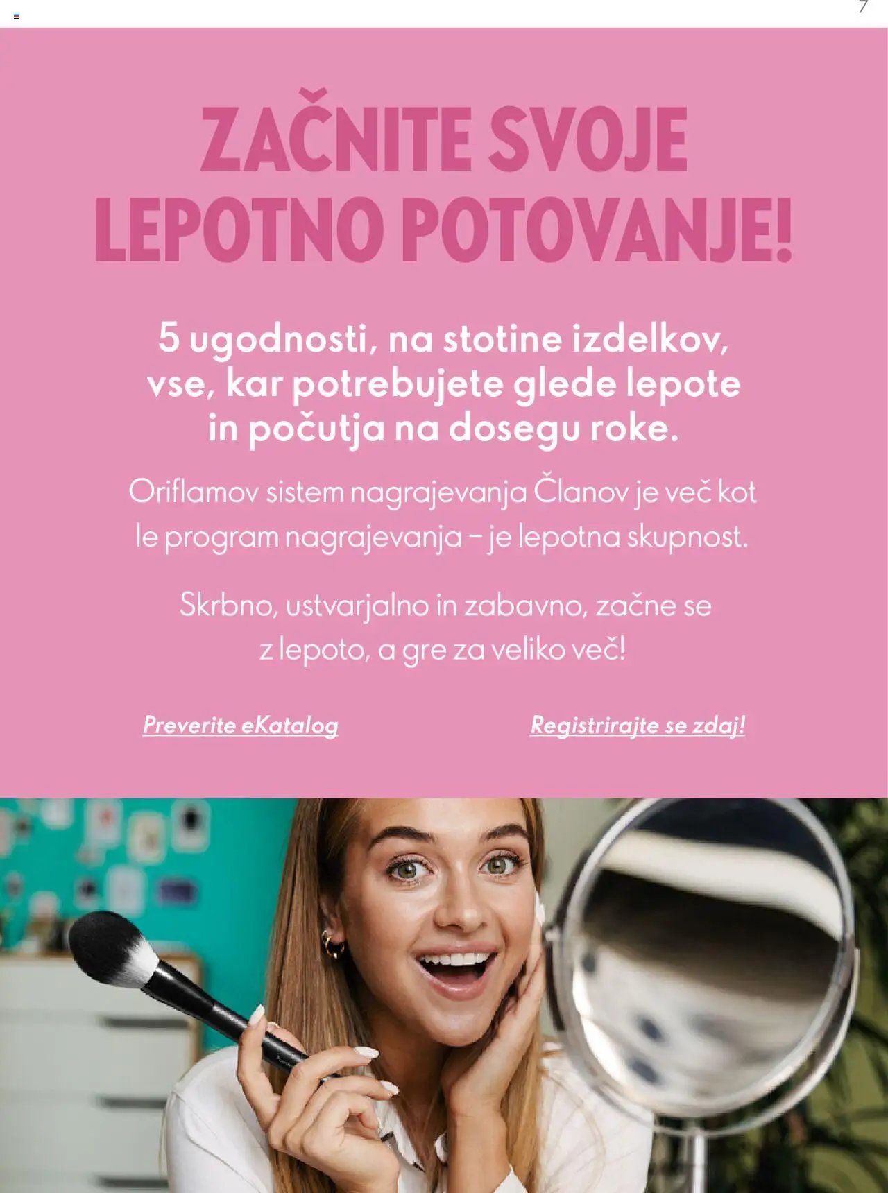 Oriflame katalog sistem nagrajevanja za člane (2023-10-09 - 2025-12-31)