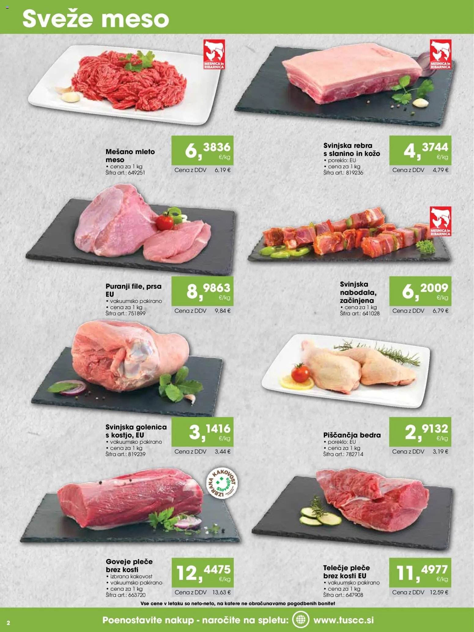 Tuš katalog cash&carry gostinec