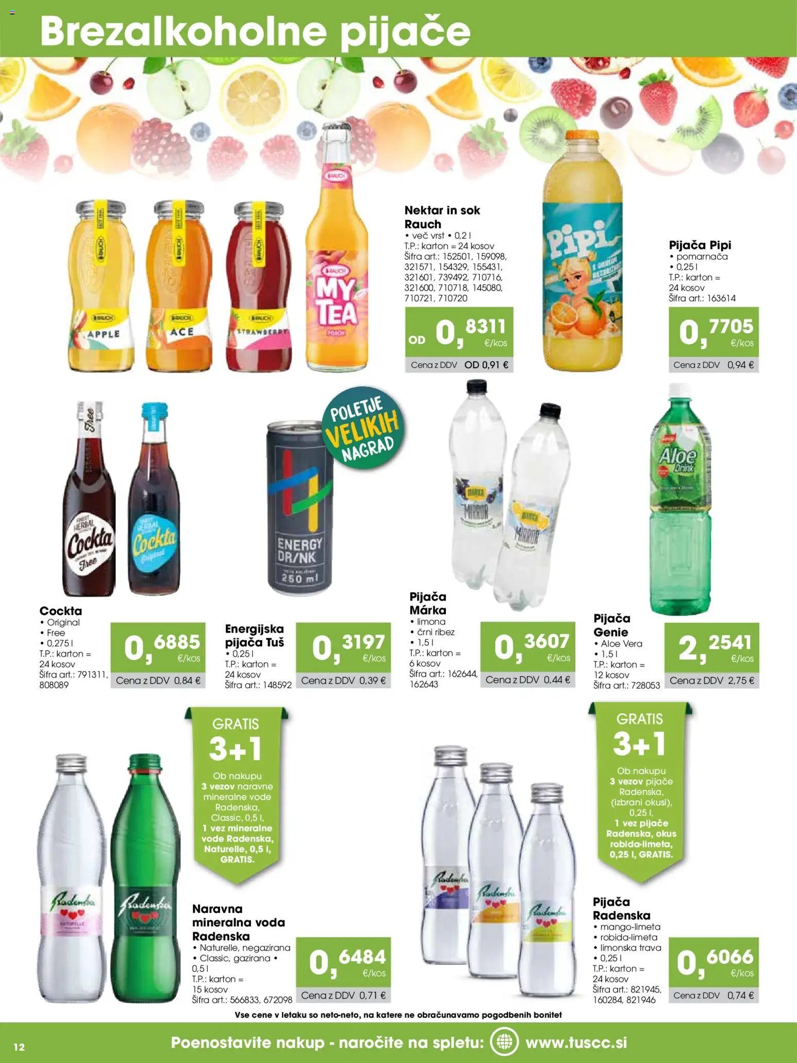 Tuš katalog cash&carry gostinec