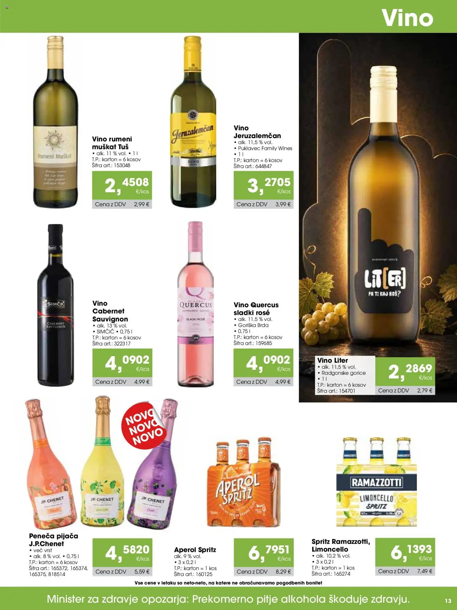 Tuš katalog cash&carry gostinec
