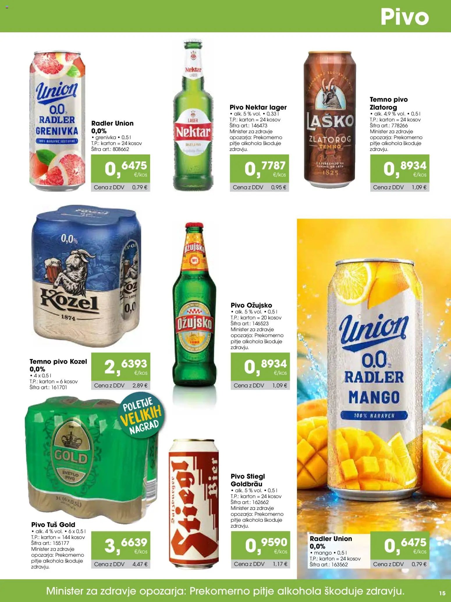 Tuš katalog cash&carry gostinec