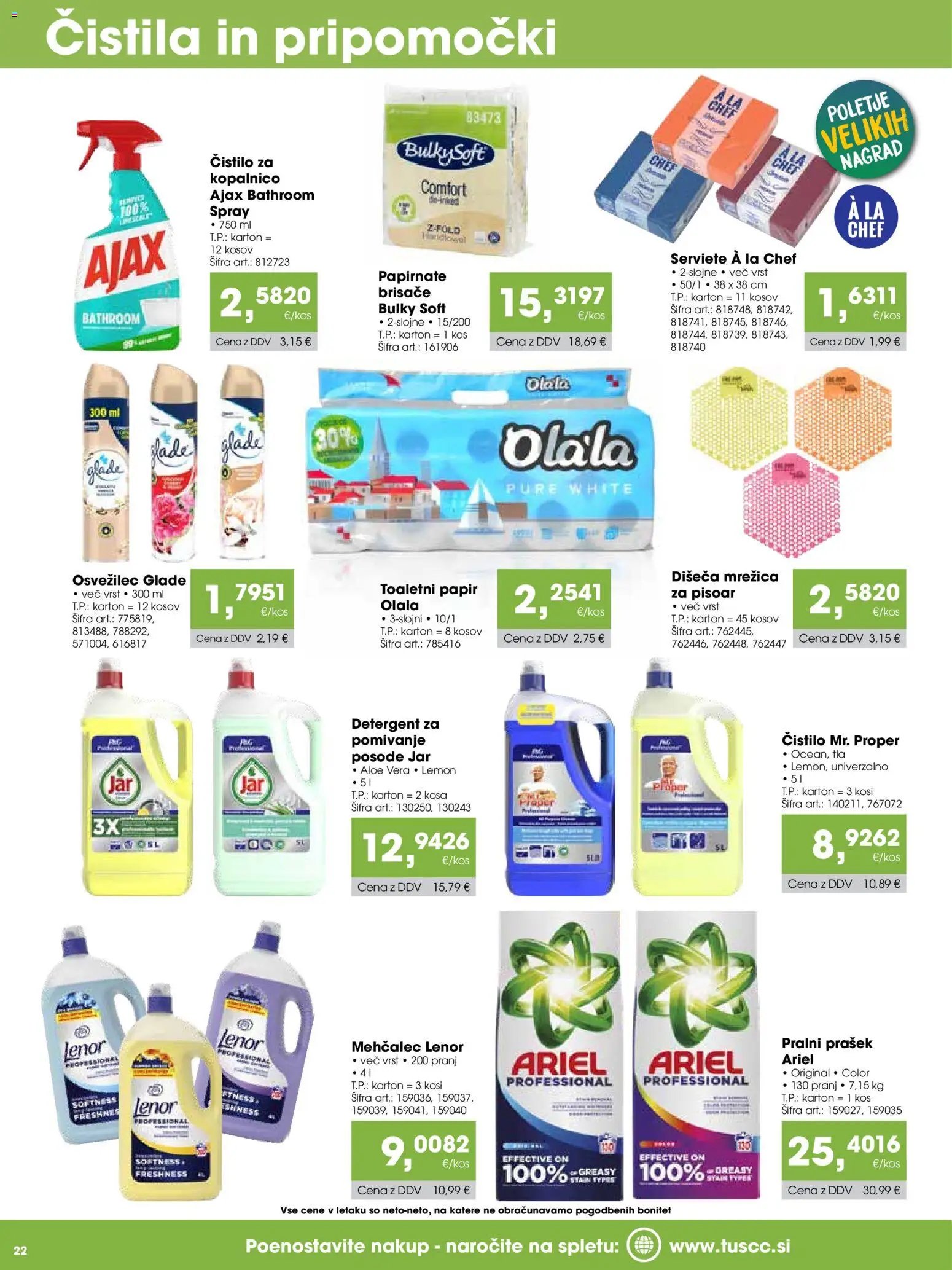 Tuš katalog cash&carry gostinec