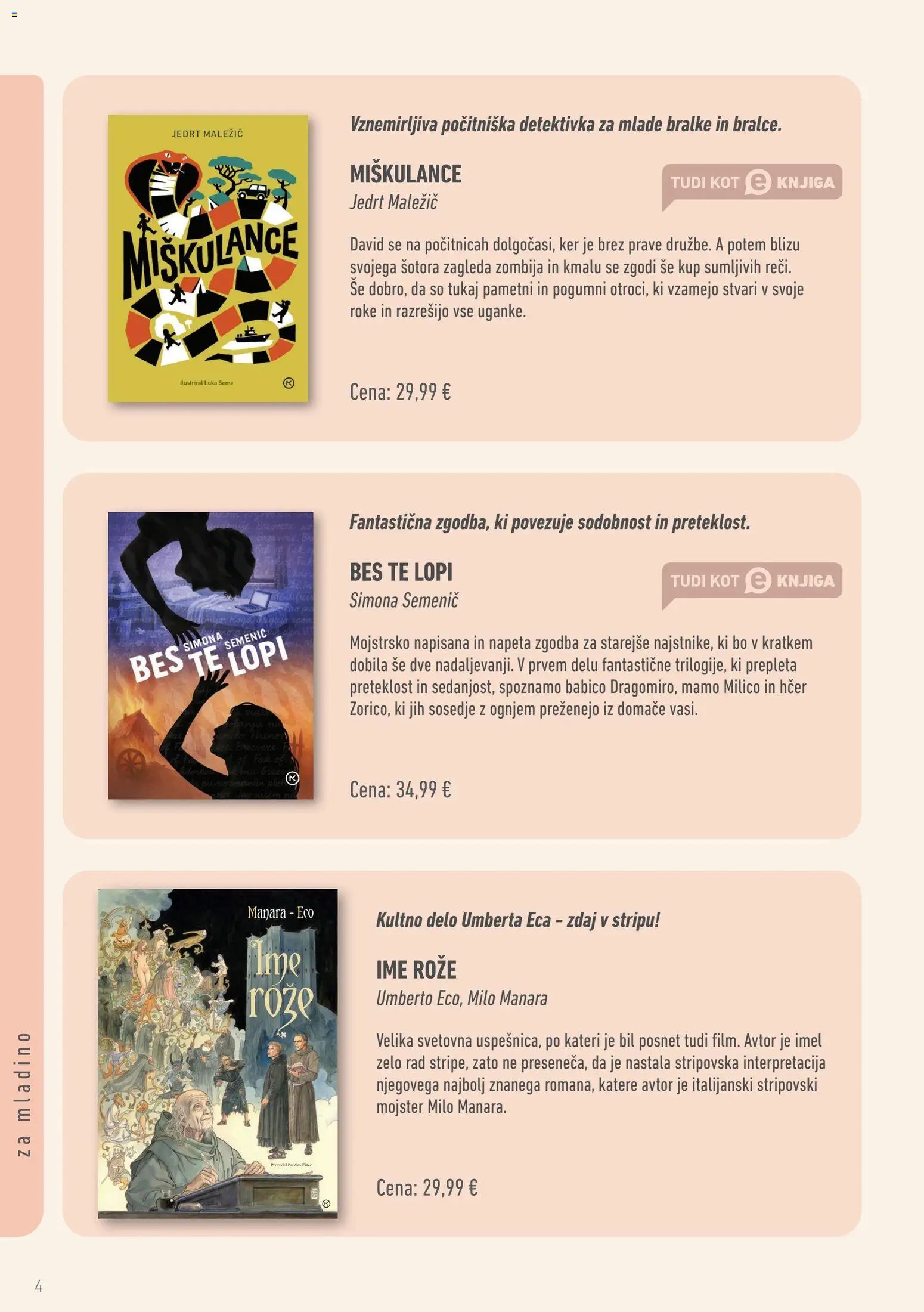 Mladinska Knjiga katalog poletno branje