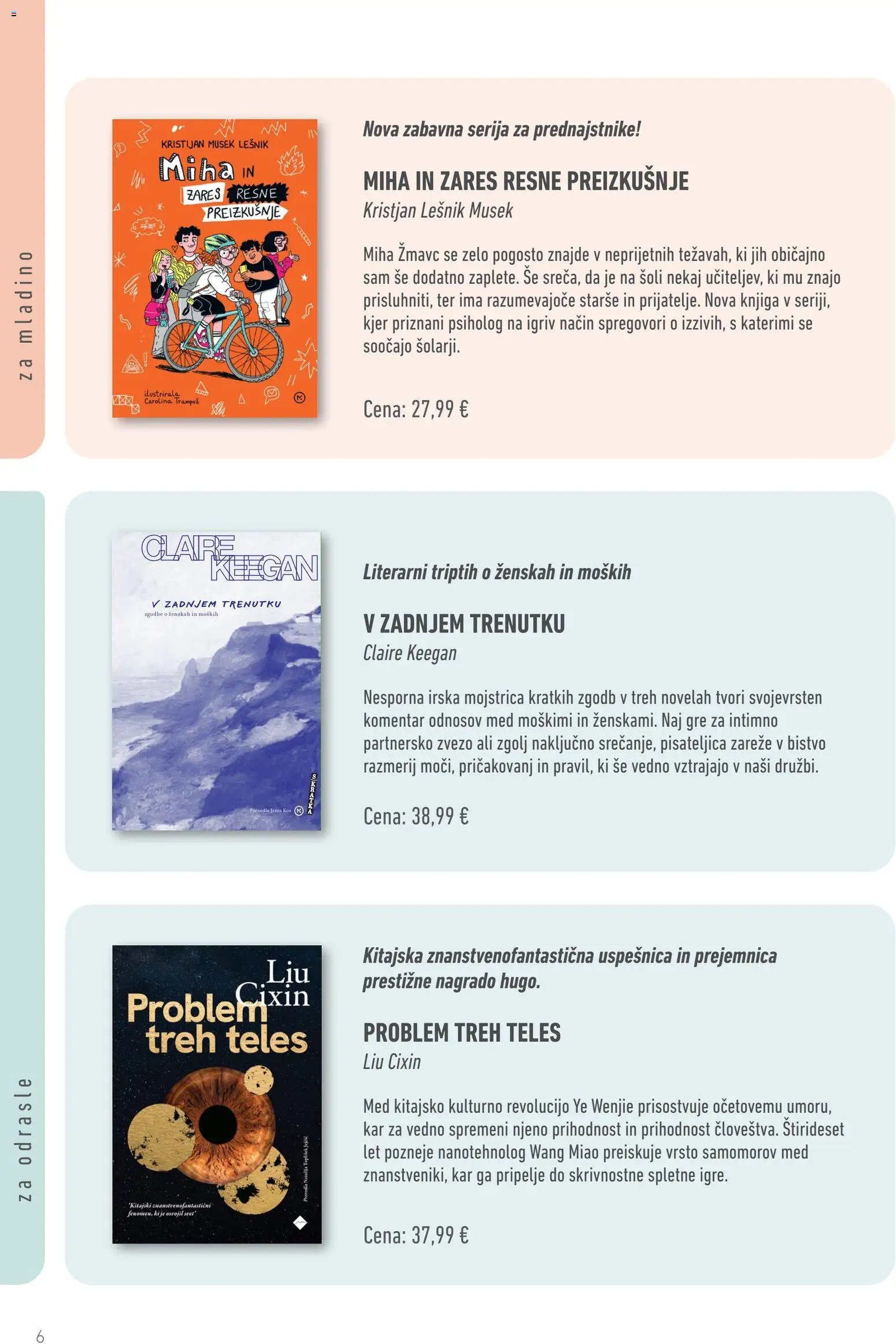 Mladinska Knjiga katalog poletno branje