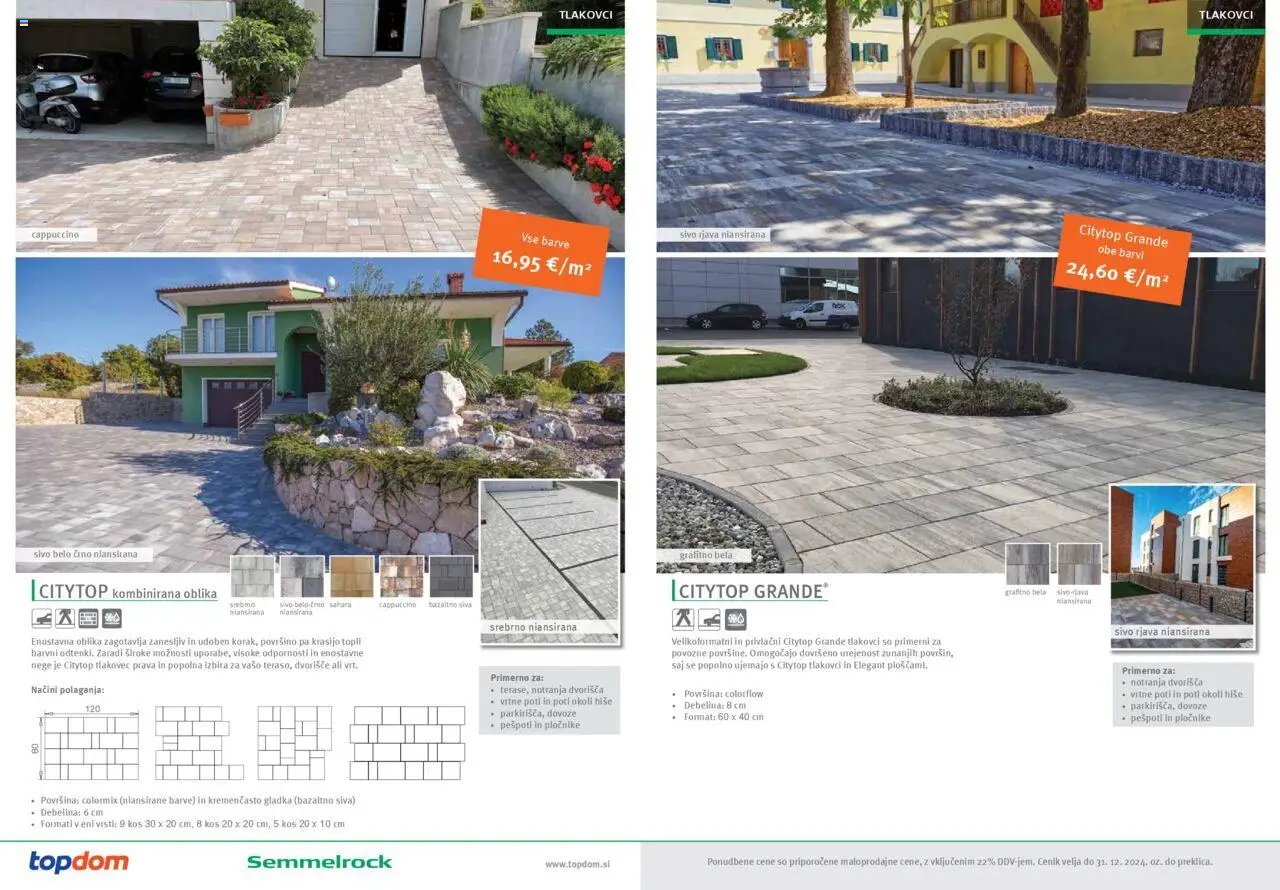 Topdom katalog tlakovci in plošče semmelrock (2024-09-01 - 2025-12-31)