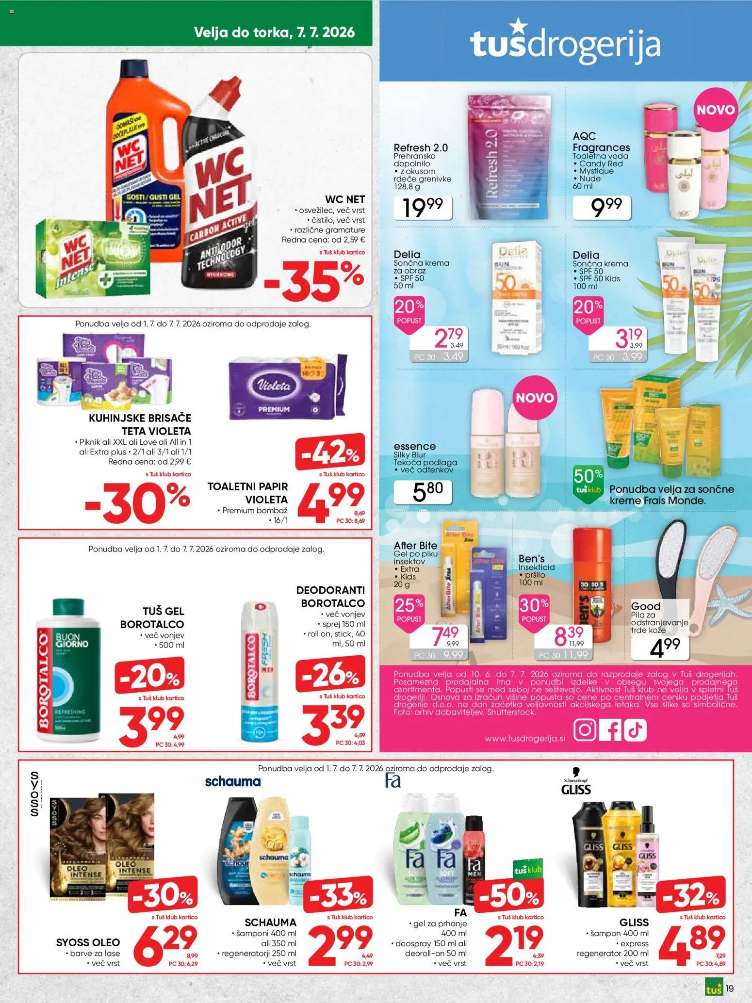 Tuš katalog