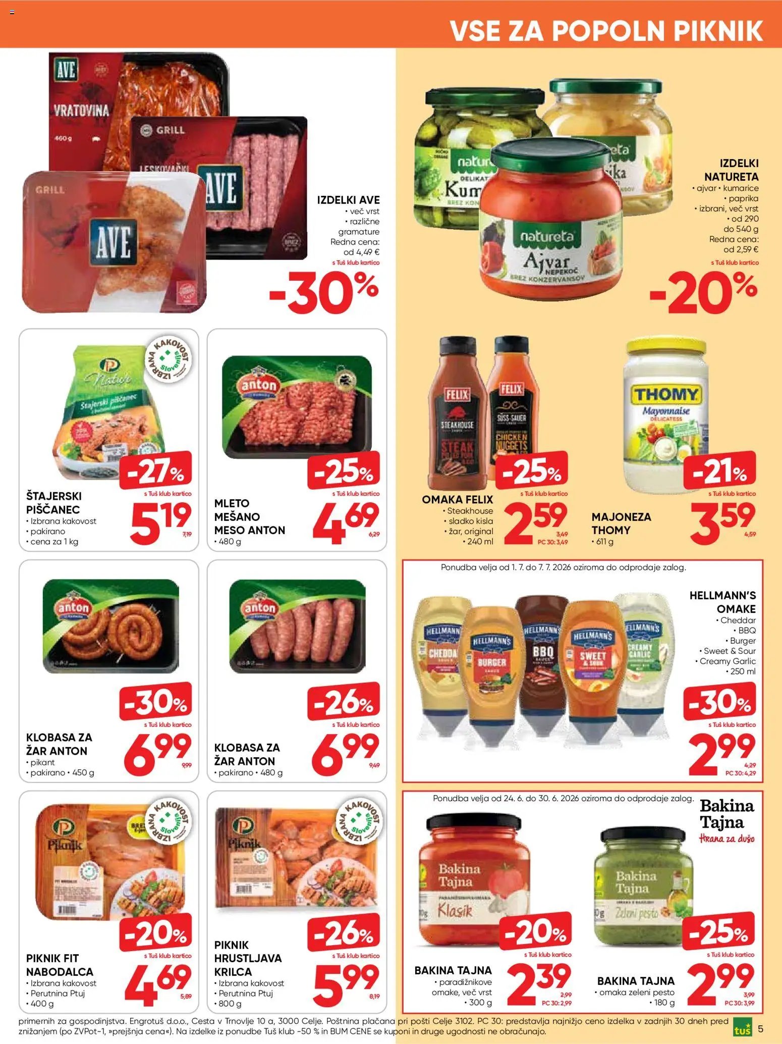 Tuš katalog