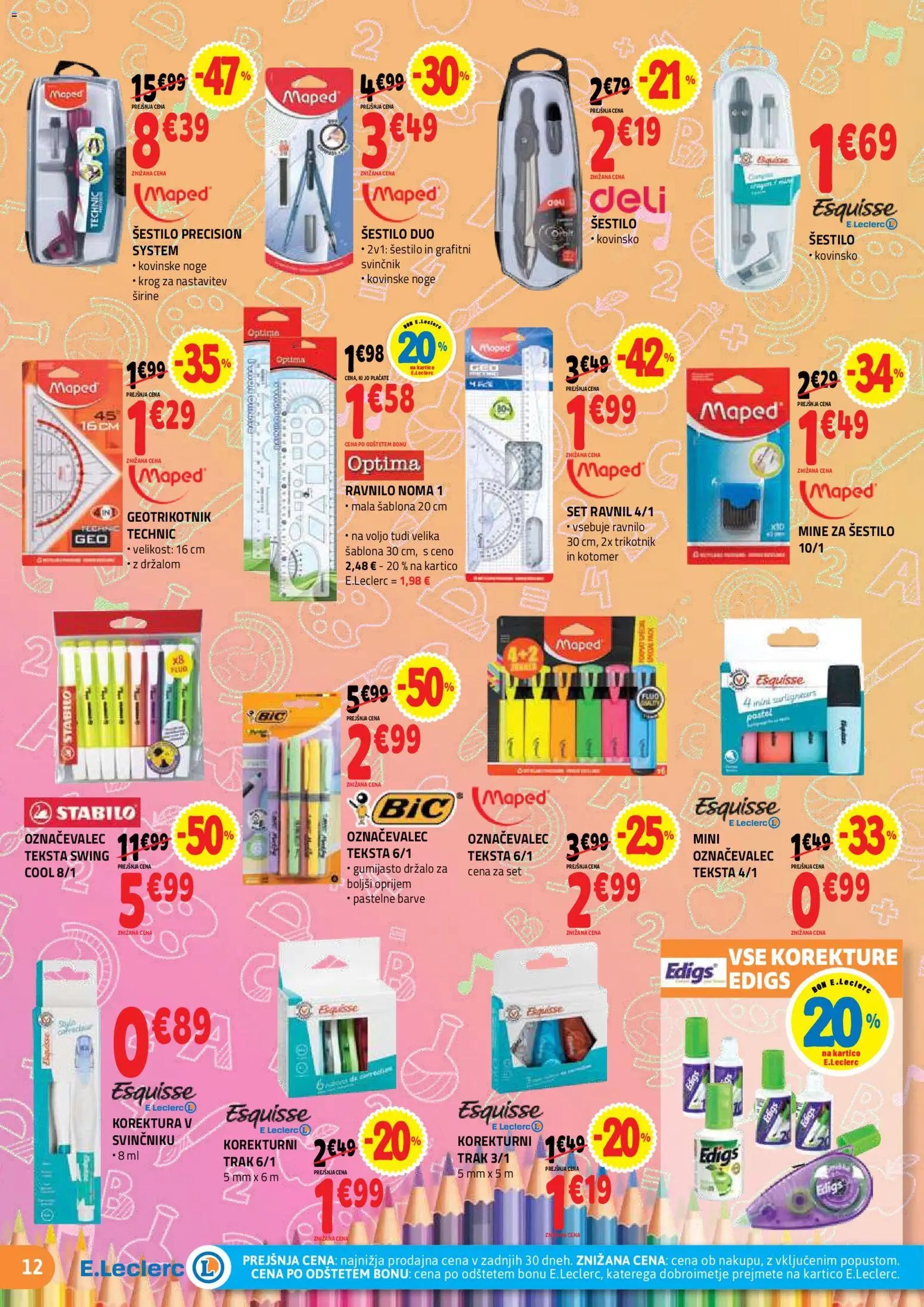 E.leclerc katalog vse za šolo