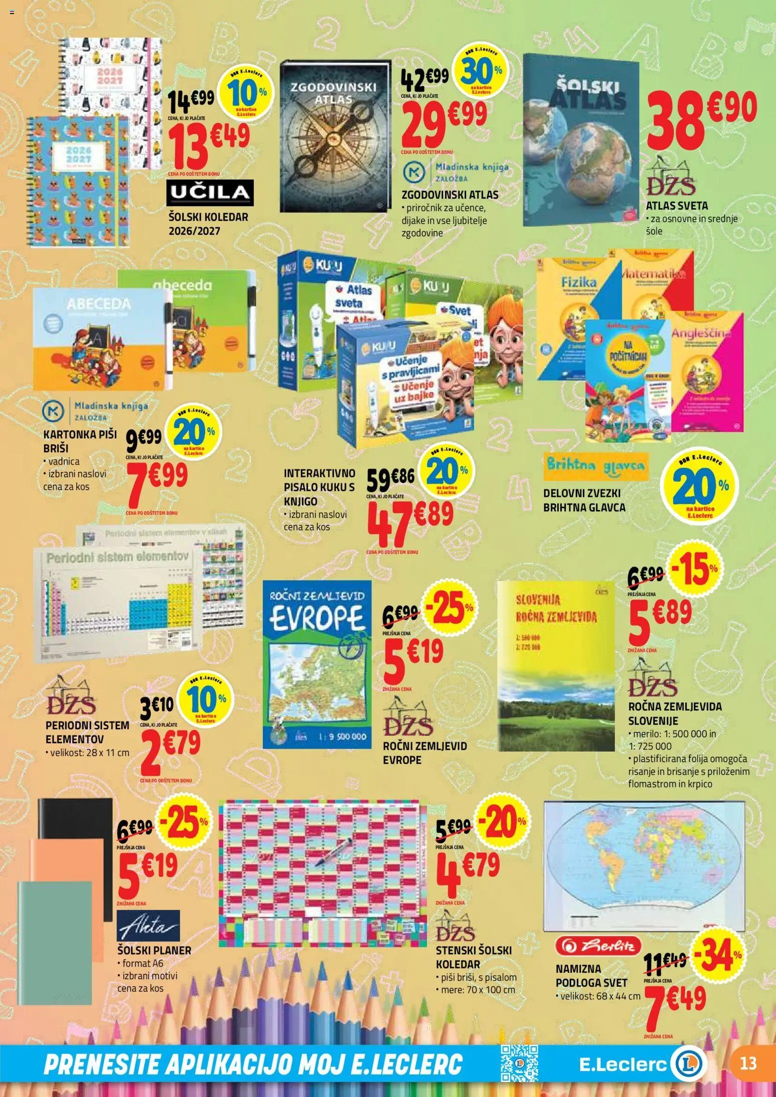 E.leclerc katalog vse za šolo